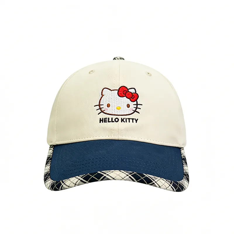 Sanrio Sanrio, hello kitty, Hello Kitty, base fresh cute accessory to go out, universal baseball cap for men and women, for beloved