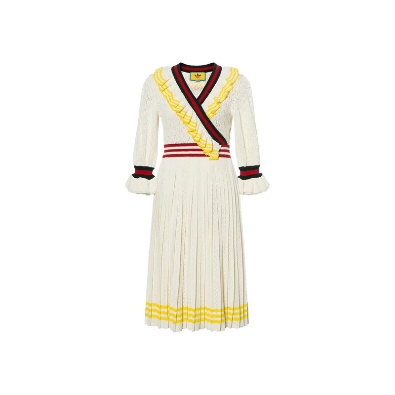 GUCCI Long Sleeved Dress Women's Beige