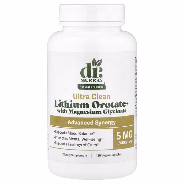 Dr. Murray's, Lithium Orotate+ With Magnesium Glycinate, 120 ширхэг капсул