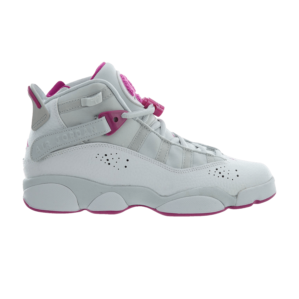 Air Jordan 6 Rings GS 'Platinum Fuchsia'