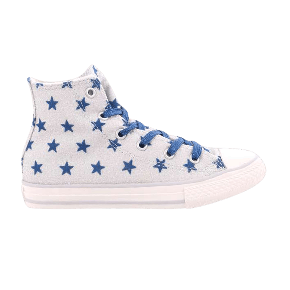 Converse Chuck Taylor All Star High GS 'Glitter Blue Stars'