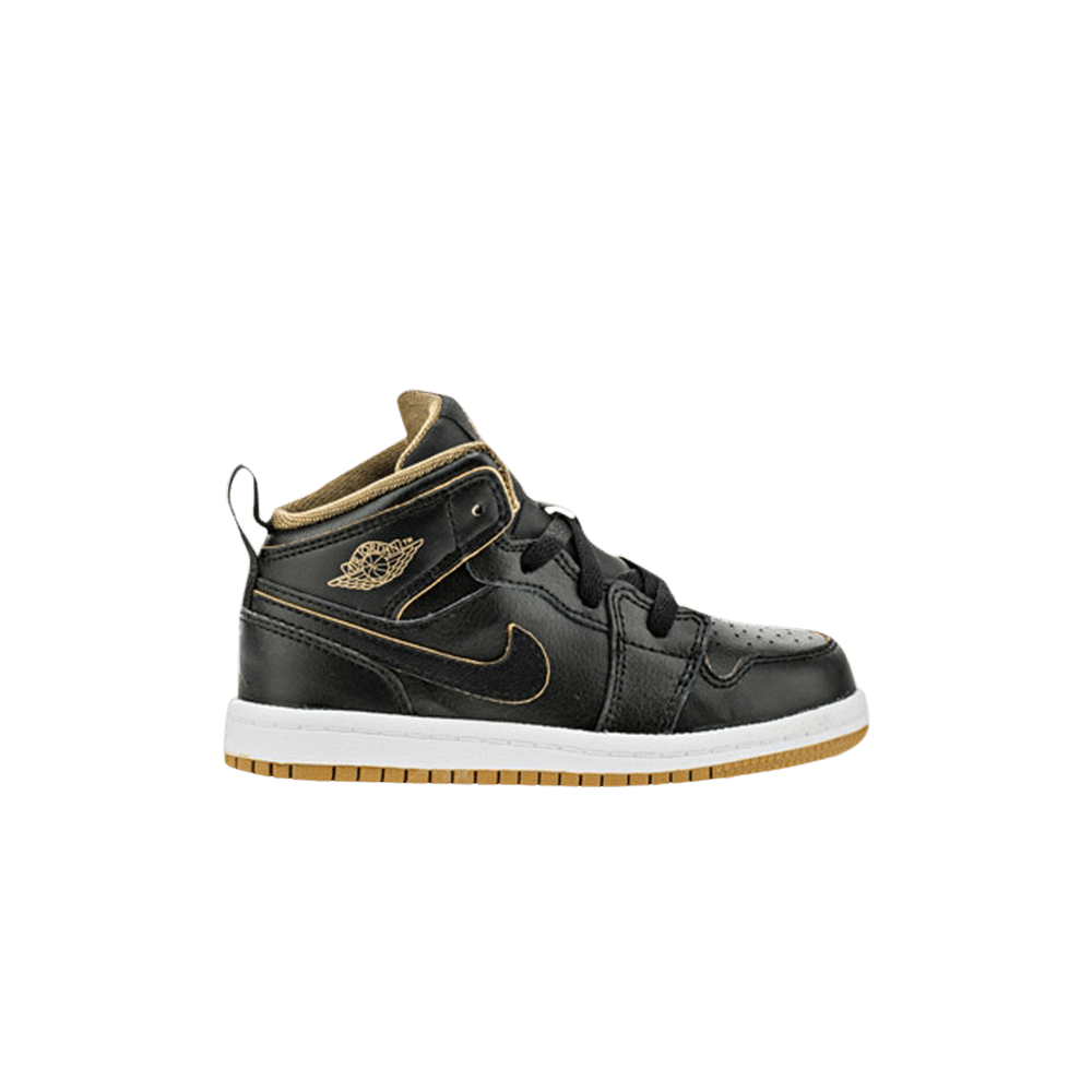 Air Jordan 1 Mid TD 'Black Metallic Gold'
