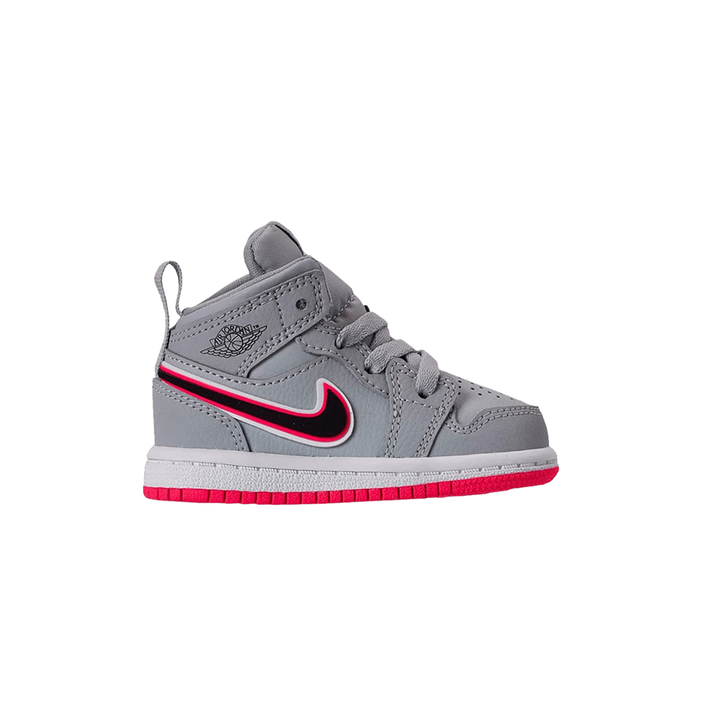 Air Jordan 1 Mid TD 'Wolf Grey Pink'