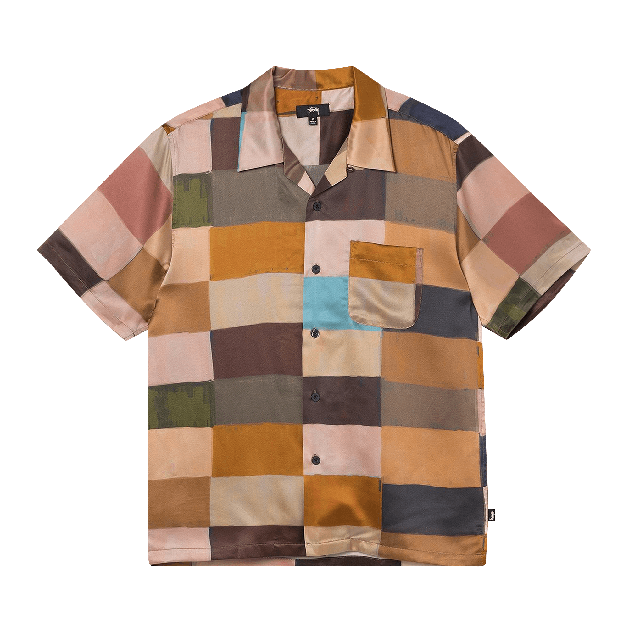 Stussy Painted Check Silk Shirt 'Multicolor'