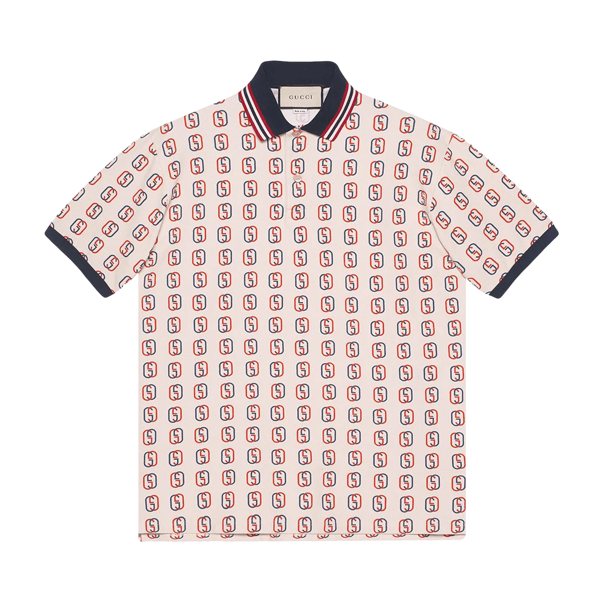 Gucci Oversized Interlocking G Polo Shirt 'White/Ivory'