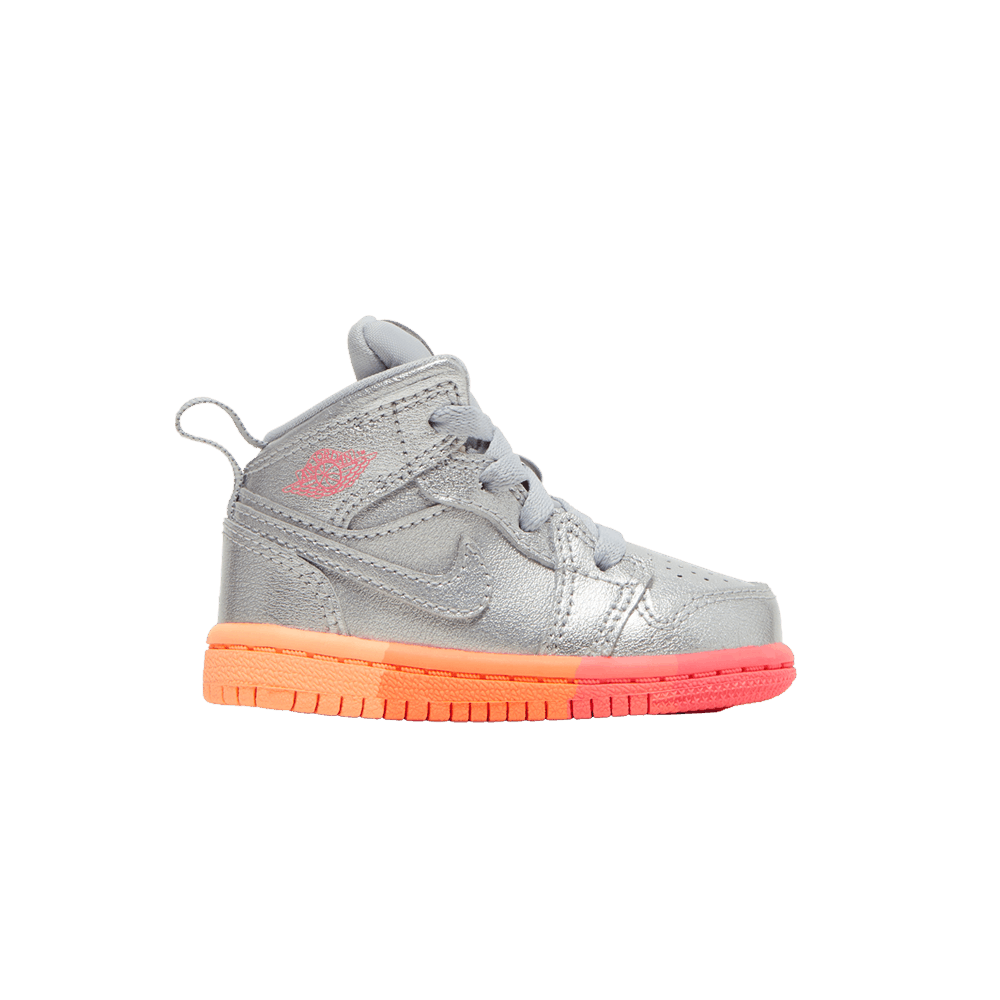 Air Jordan 1 Mid TD 'Metallic Silver Pink Crimson'