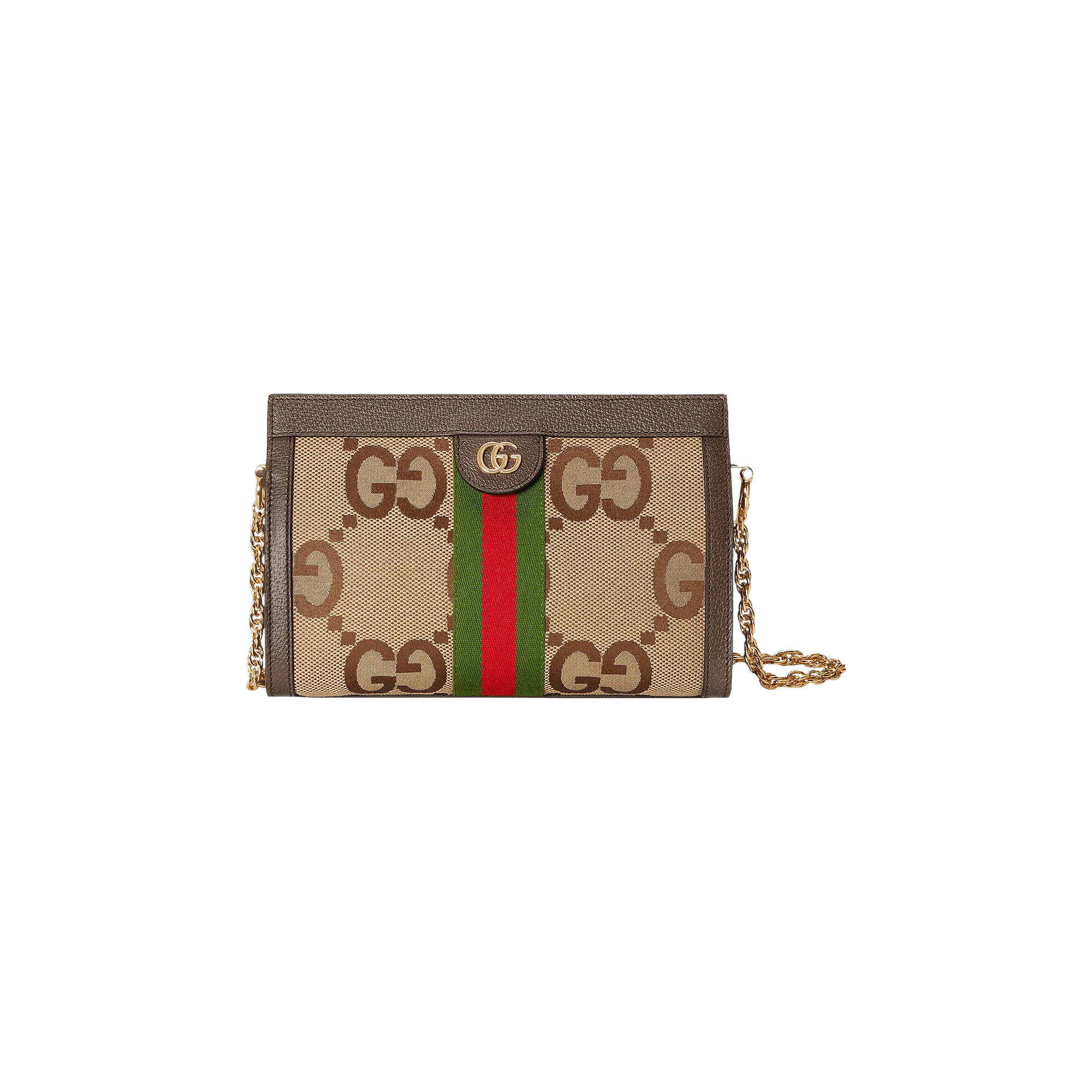 Gucci Ophidia Jumbo GG Small Shoulder Bag 'Camel/Ebony'