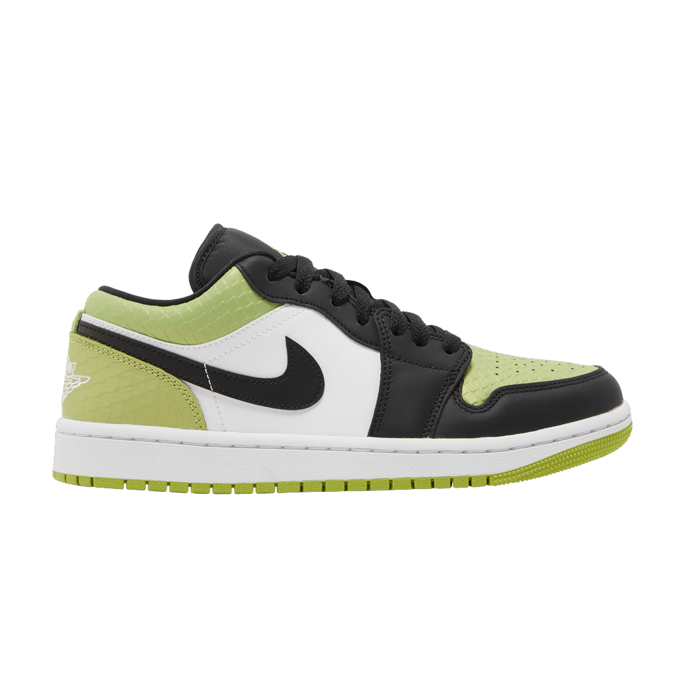 Wmns Air Jordan 1 Low SE 'Vivid Green Snakeskin'