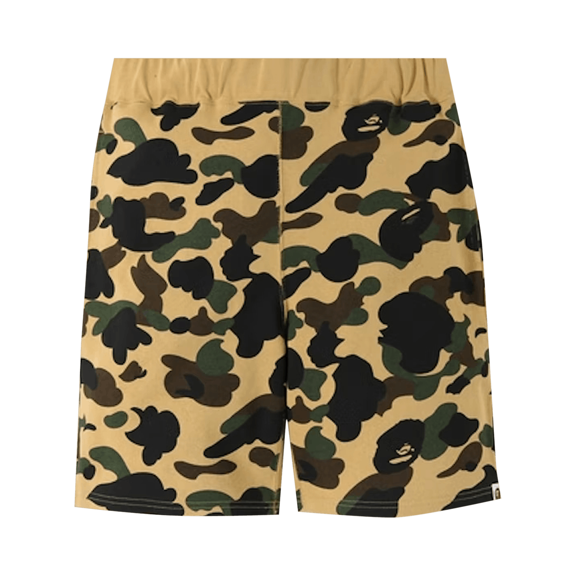 BAPE 1st Camo Sweat Shorts 'Yellow'