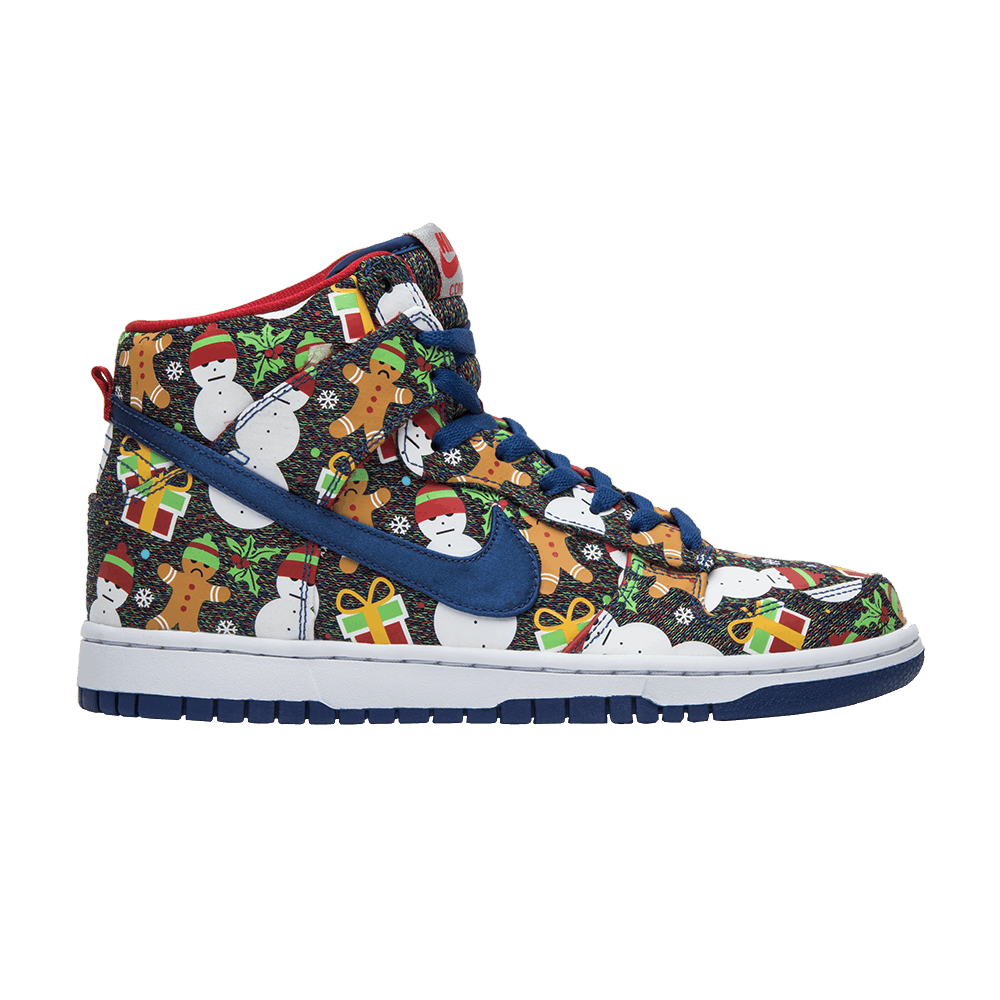 Concepts x Nike SB Dunk Pro High GS 'Ugly Christmas Sweater' 2017
