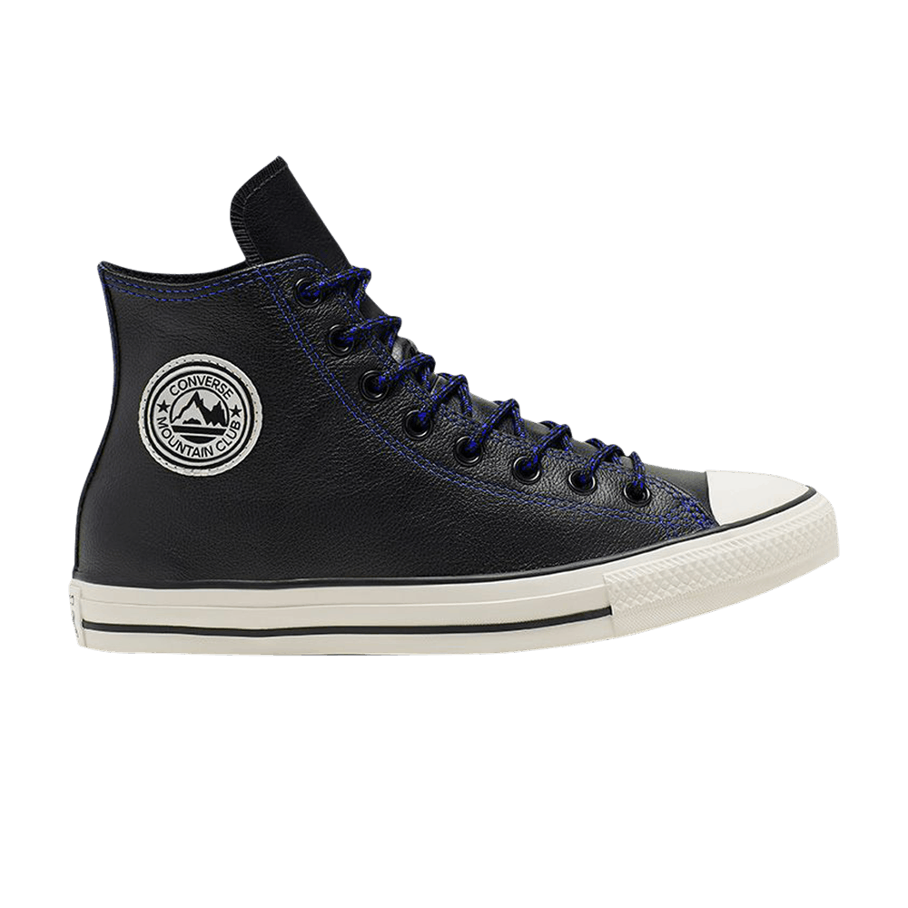 Converse Chuck Taylor All Star High Tumbled Leather 'Black Hyper Royal'