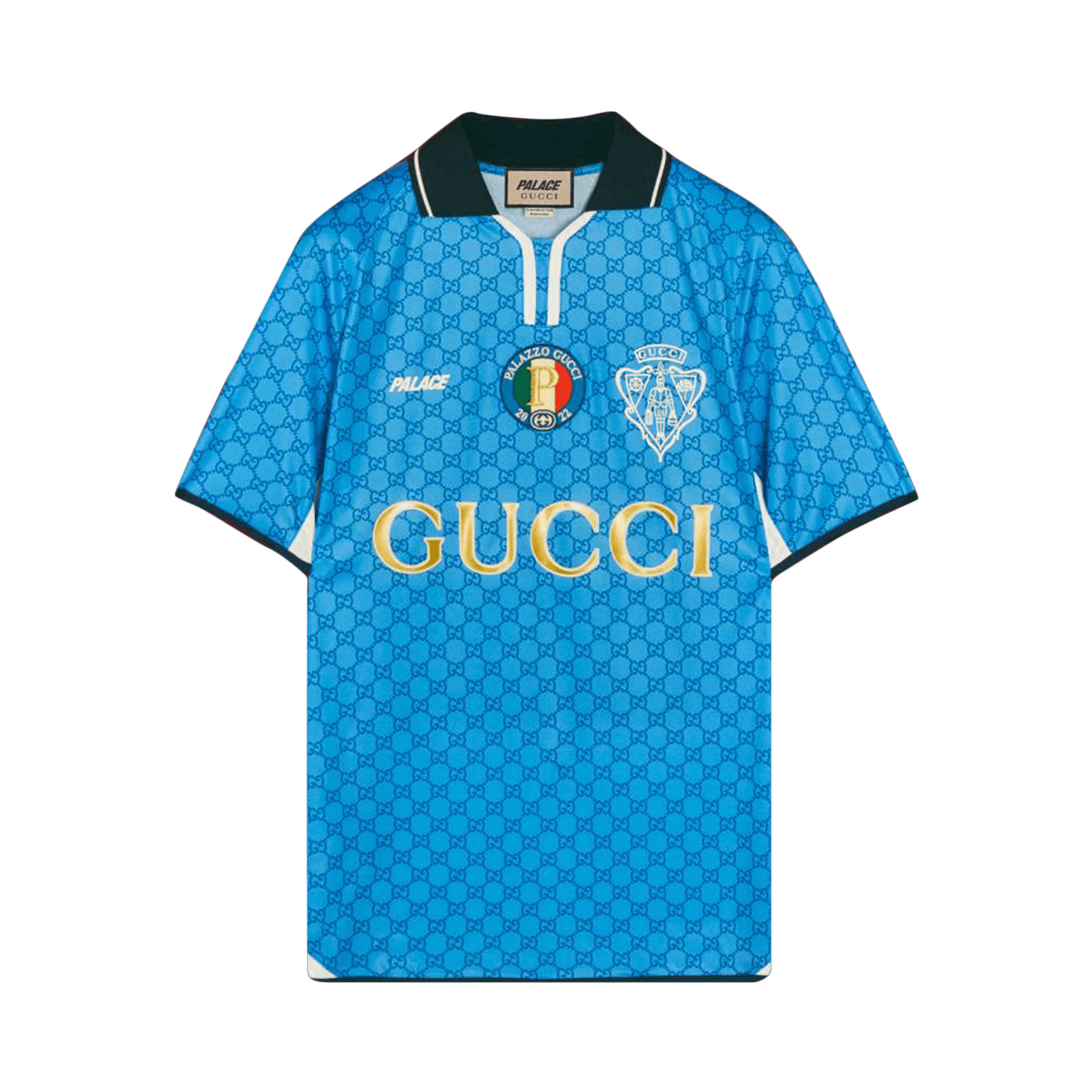 Gucci x Palace Printed Football Technical Jersey T-Shirt 'Blue'