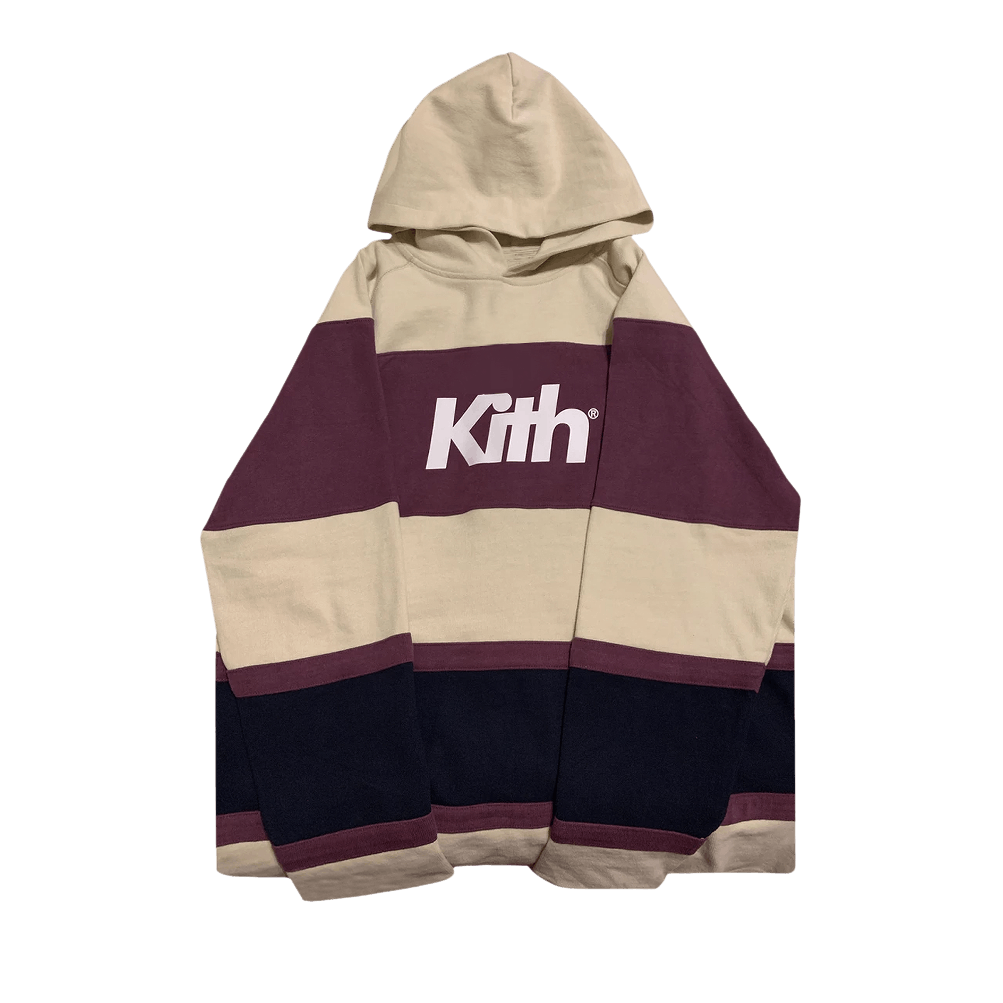 Kith Delk Paneled Hoodie 'Ivory'