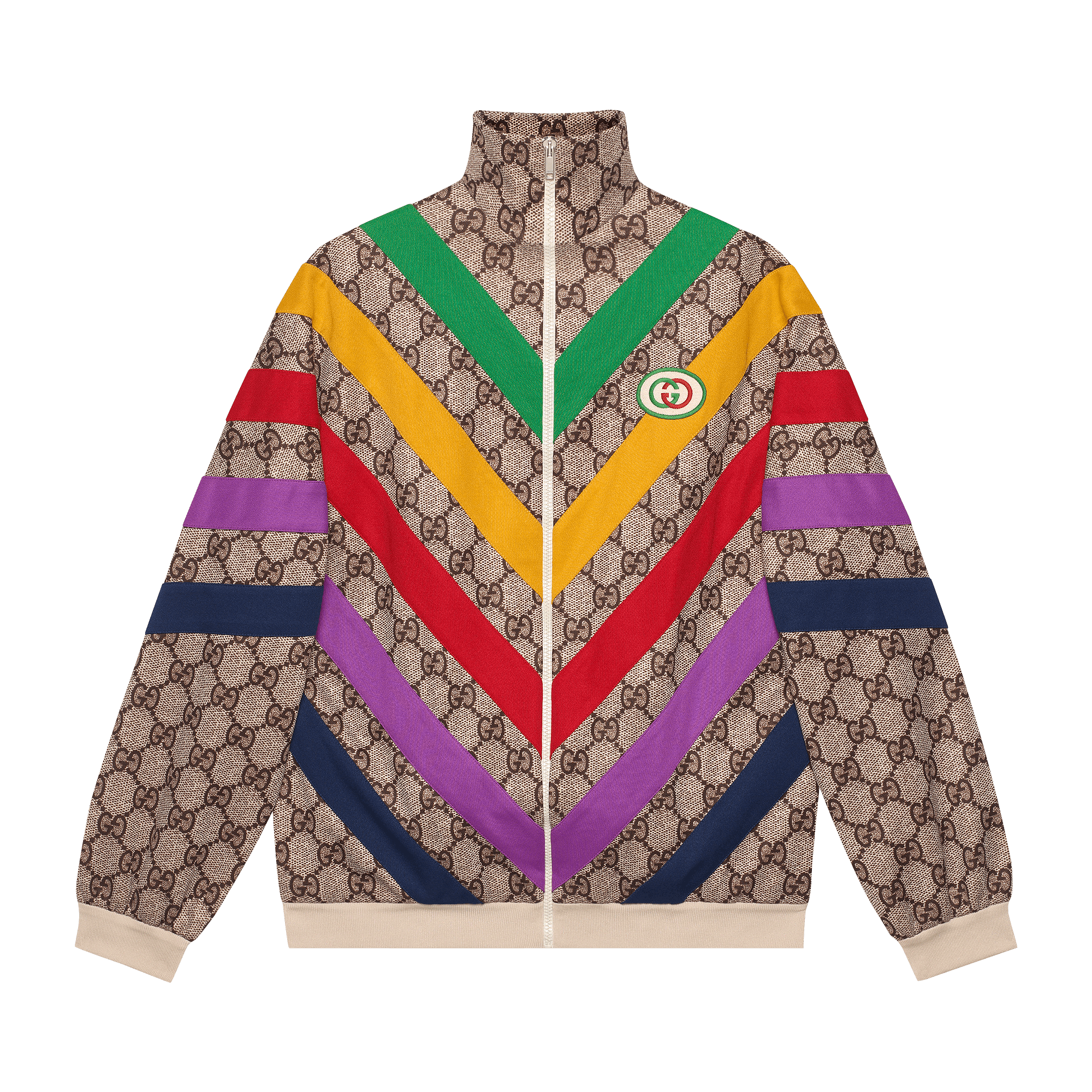 Gucci GG Supreme Print Jacket 'Beige/Ebony'