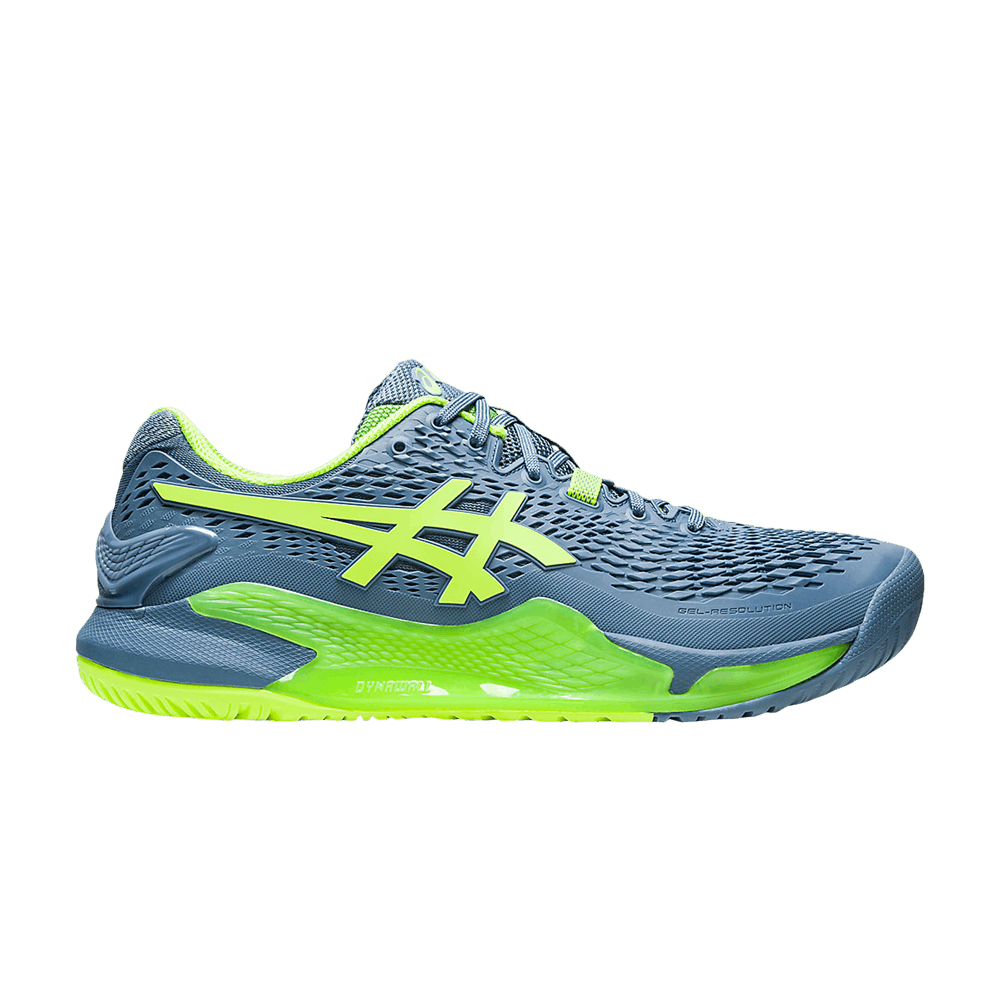 Asics Gel Resolution 9 'Steel Blue Hazard Green'