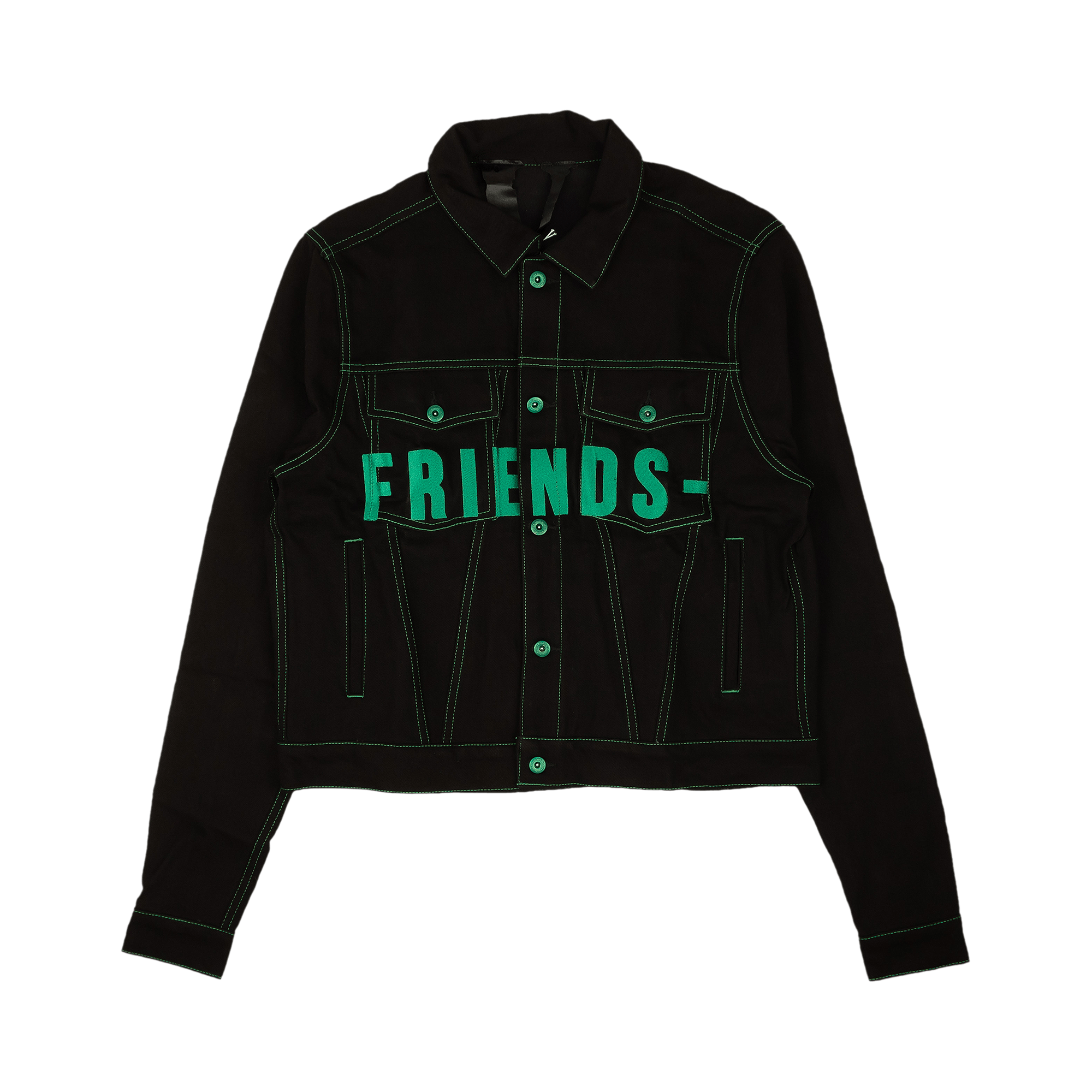Vlone Friends Denim Jacket 'Black/Purple'