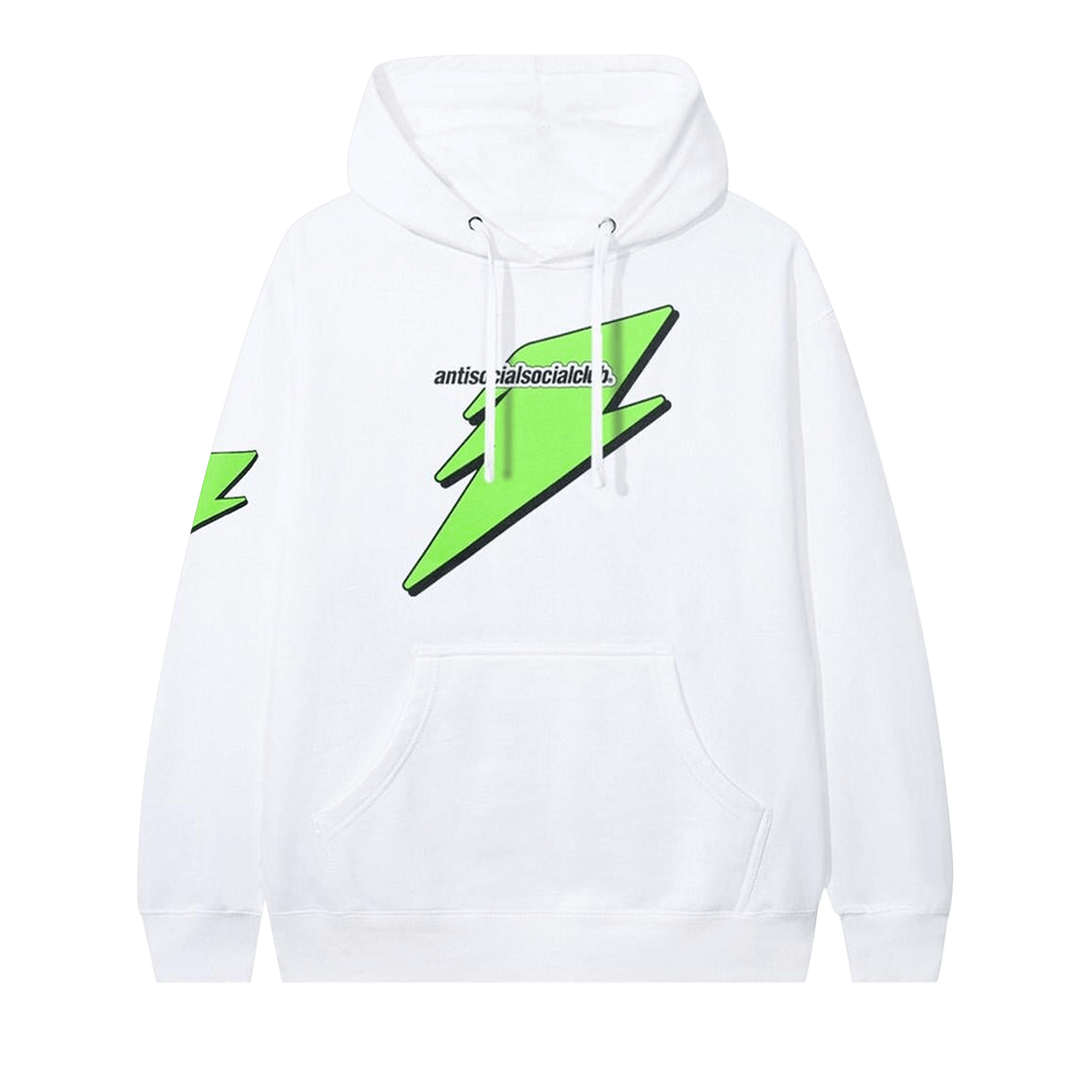 Anti Social Social Club Careless Bolt Hoodie 'White/Green'