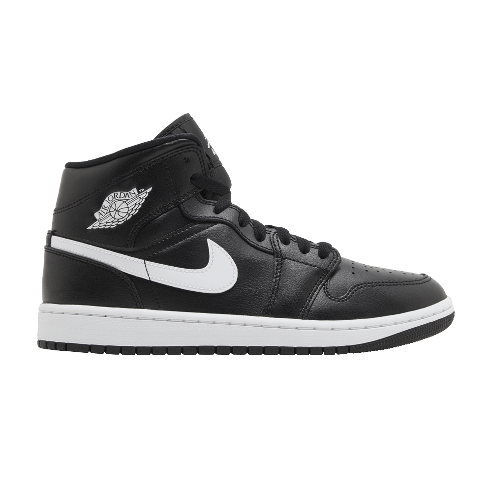 Wmns Air Jordan 1 Mid 'Black White'