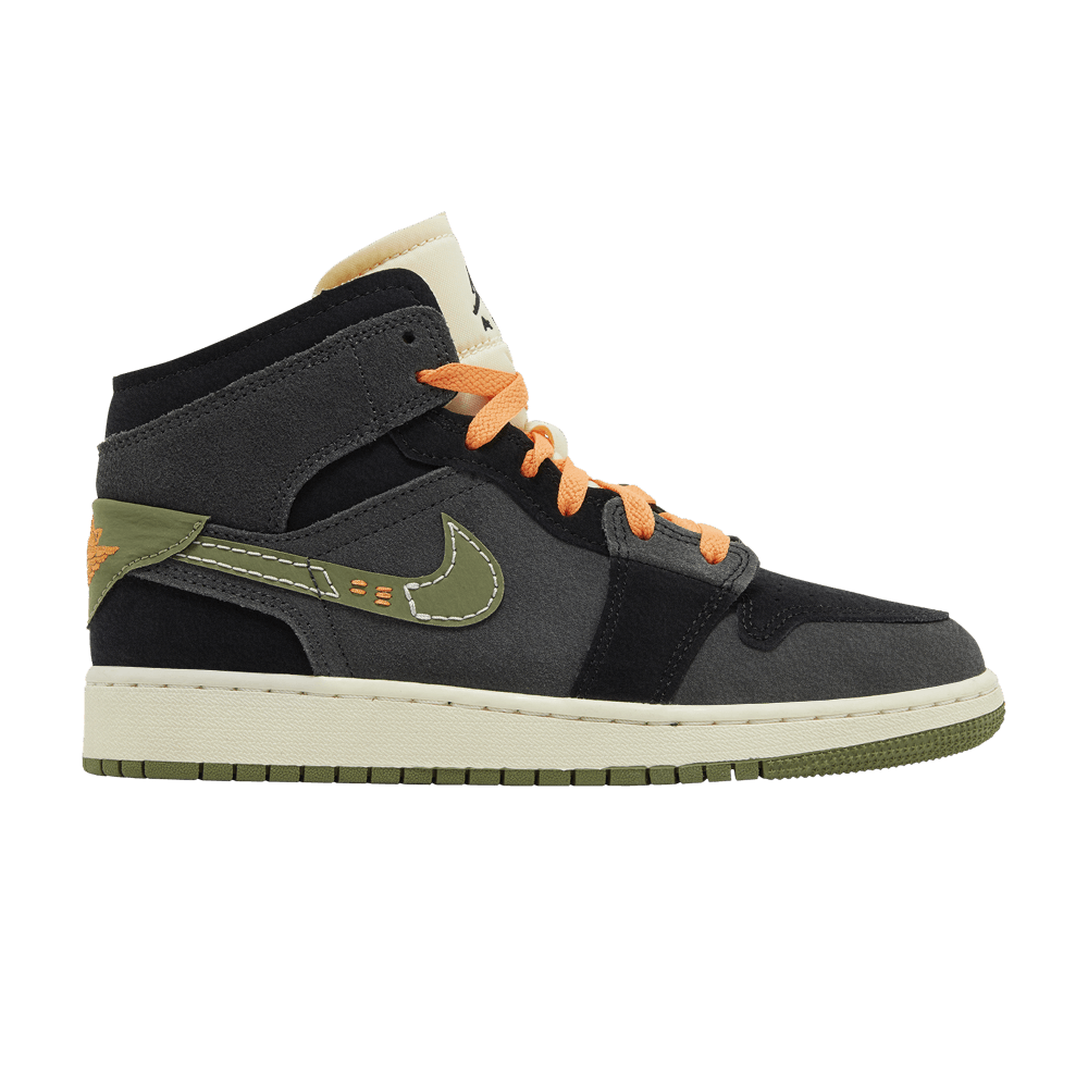 Air Jordan 1 Mid SE Craft GS 'Anthracite Light Olive'