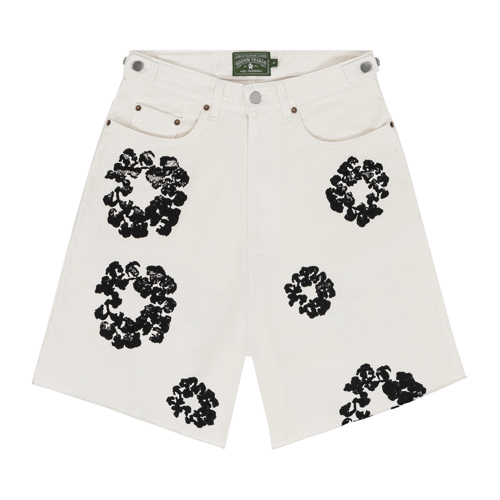 Denim Tears Wreath Jean Short 'White'