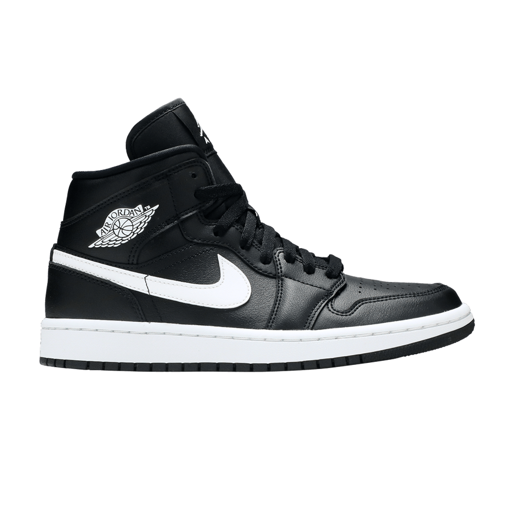 Wmns Air Jordan 1 Mid 'Black White'