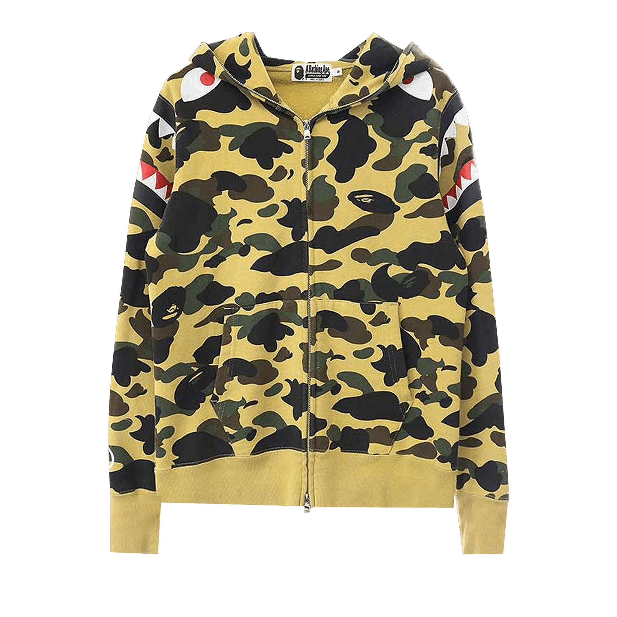 BAPE 1st Camo Shark Shoulder Hoodie 'Multicolor'