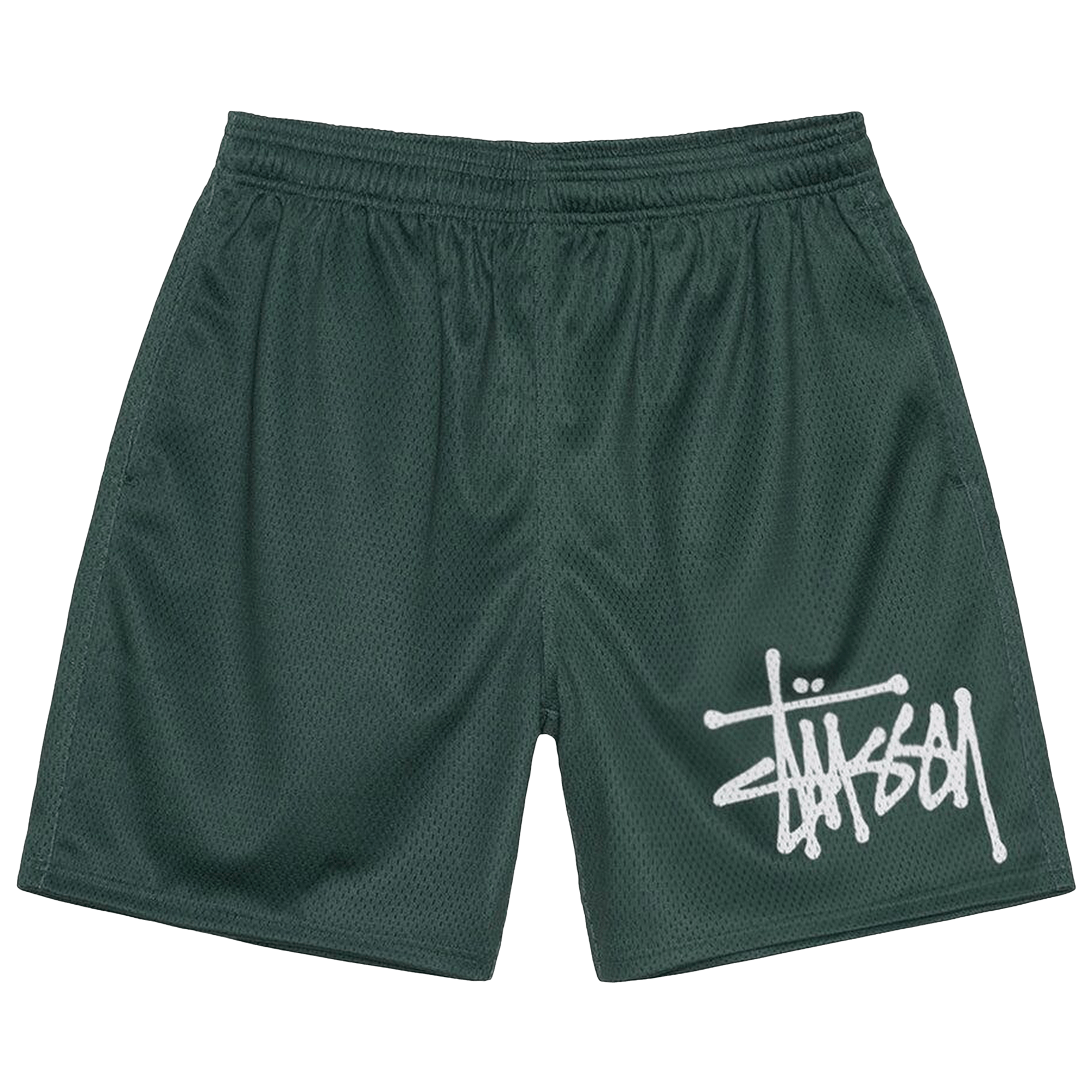 Stussy Mesh Big Basic Shorts 'Spruce'