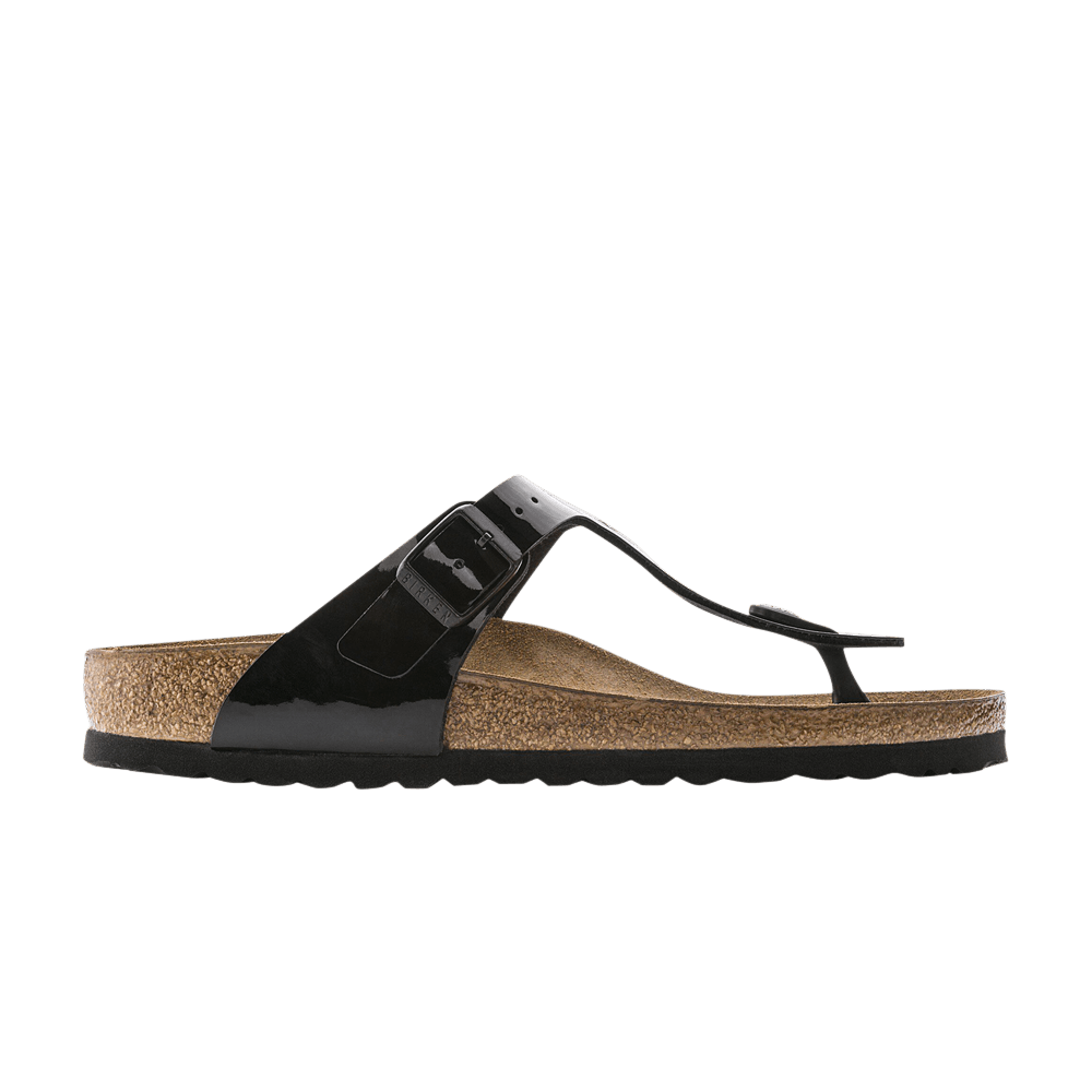 Birkenstock Wmns Gizeh Birko-Flor Patent 'Black'
