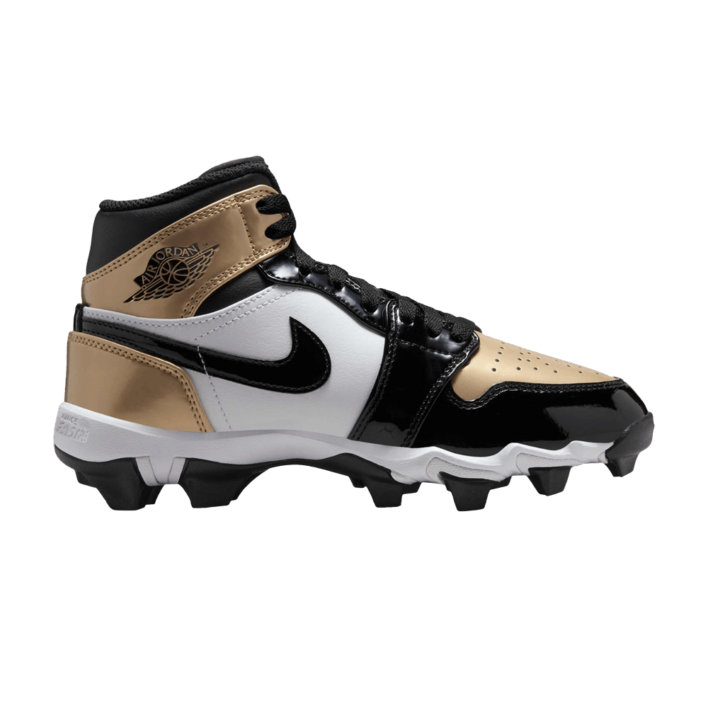 Air Jordan 1 Mid Cleat GS 'Gold Toe'