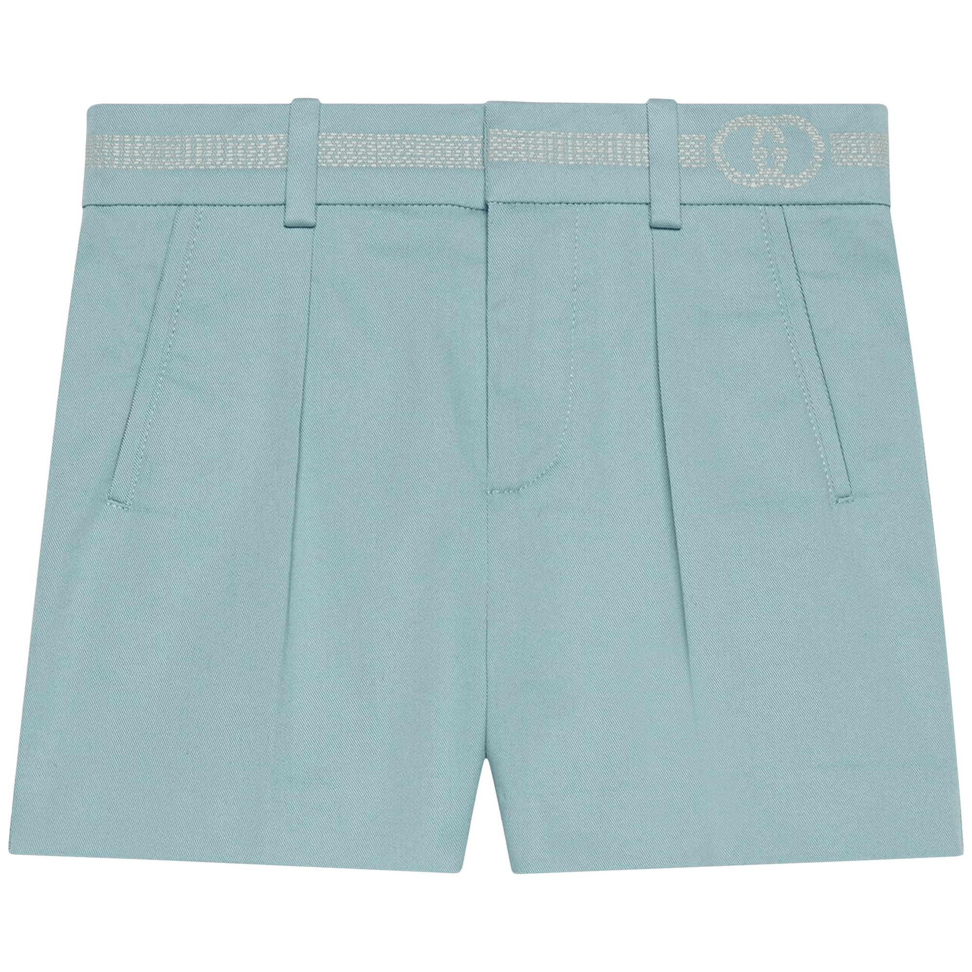 Gucci Kids Embroidered Shorts 'Light Blue'