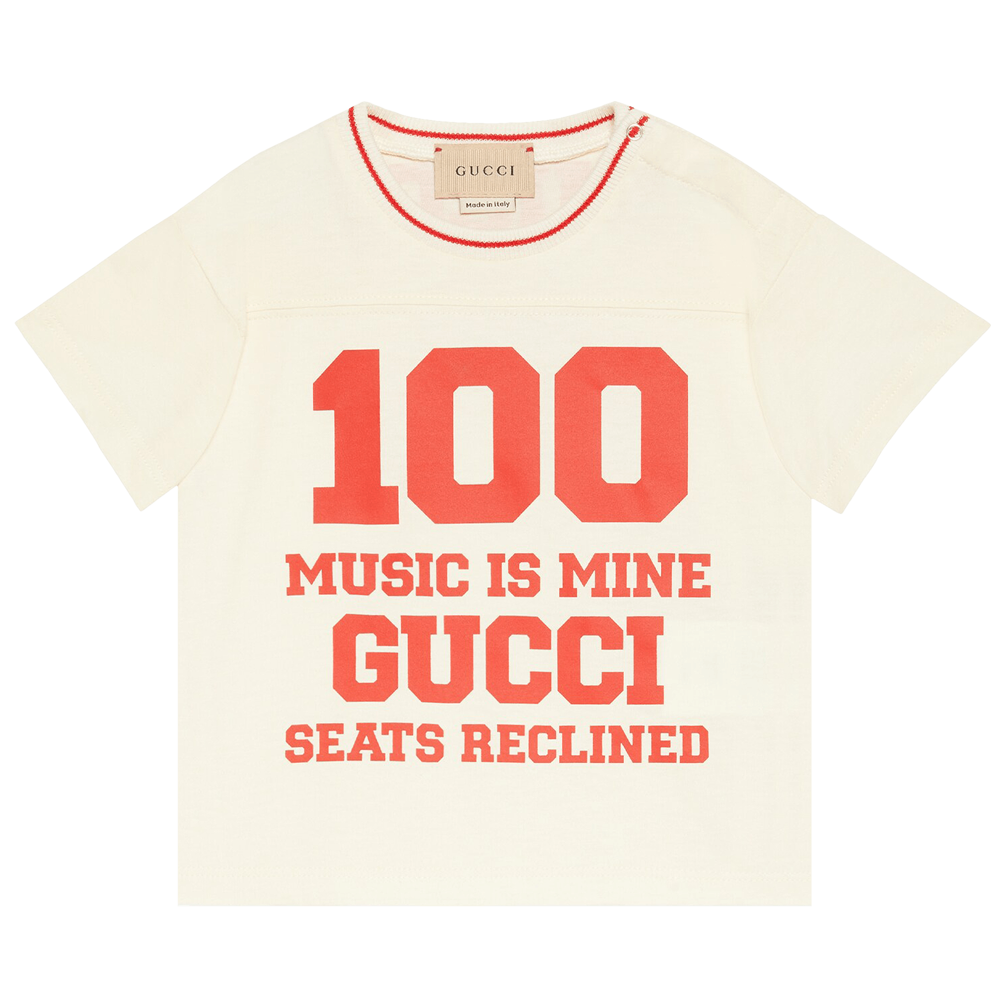 Gucci Kids Short-Sleeve Graphic Print T-Shirt 'White/Red'