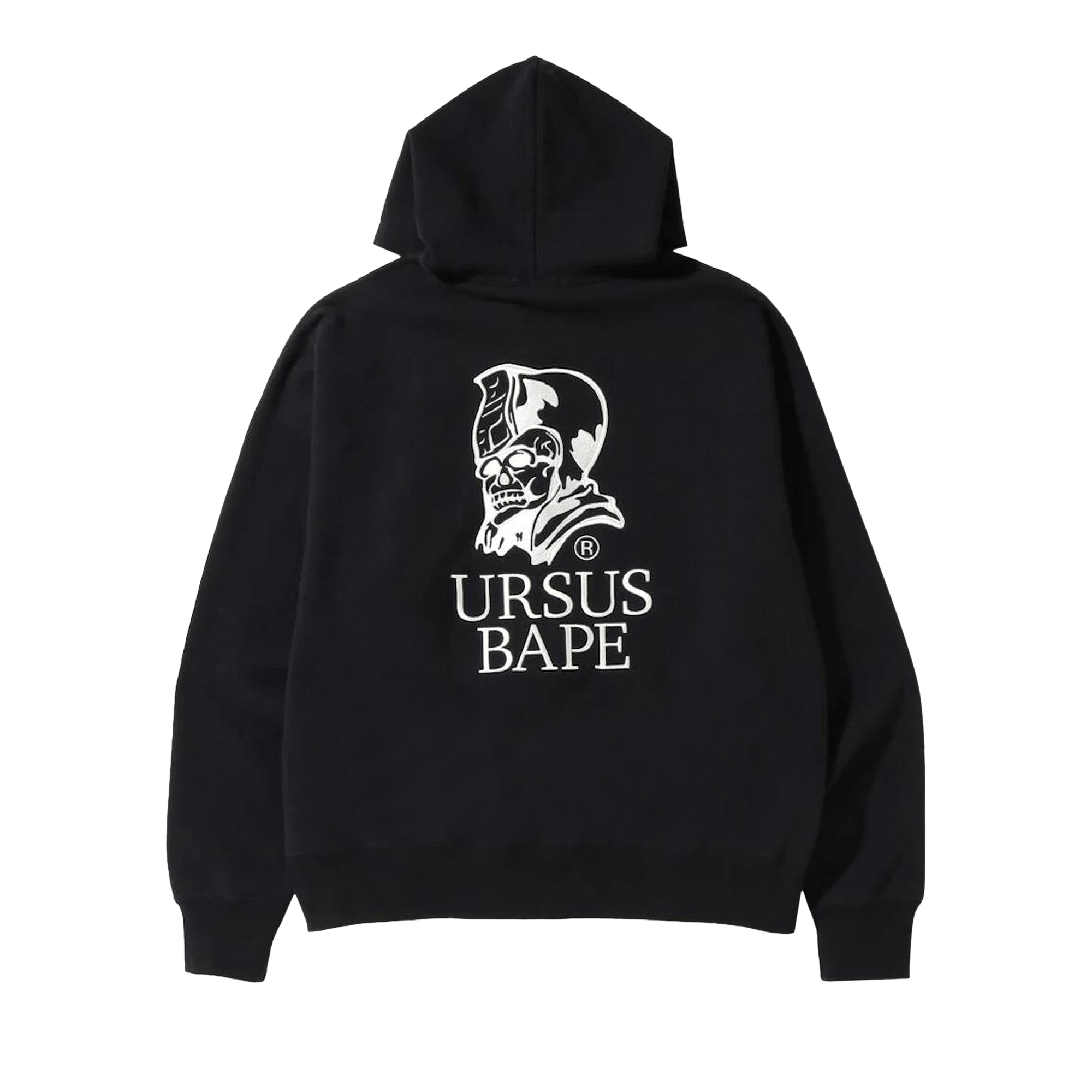 BAPE Ursus Loose Fit Zip Up Hoodie 'Black'