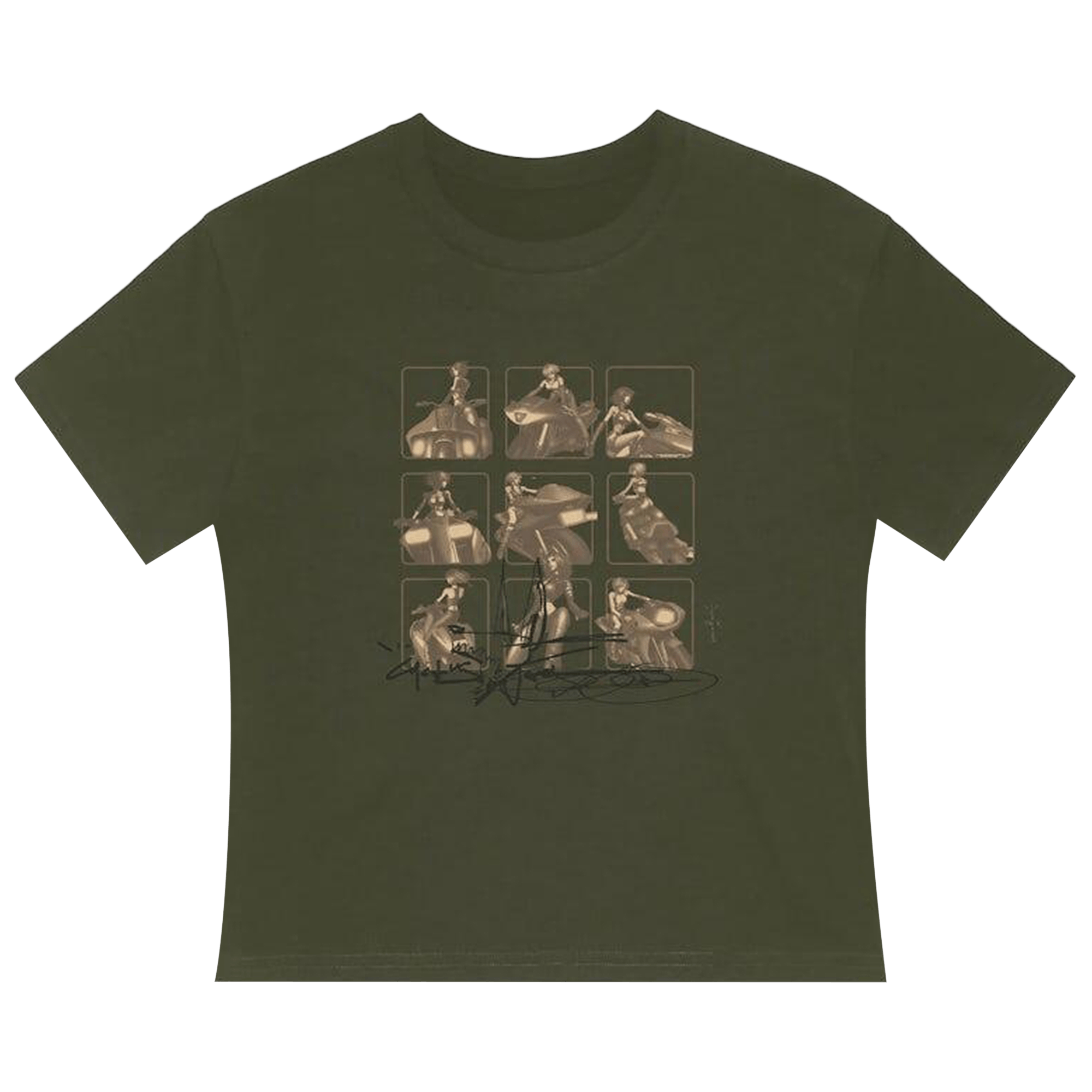 Cactus Jack by Travis Scott The Rider Babydoll Tee 'Olive Green'