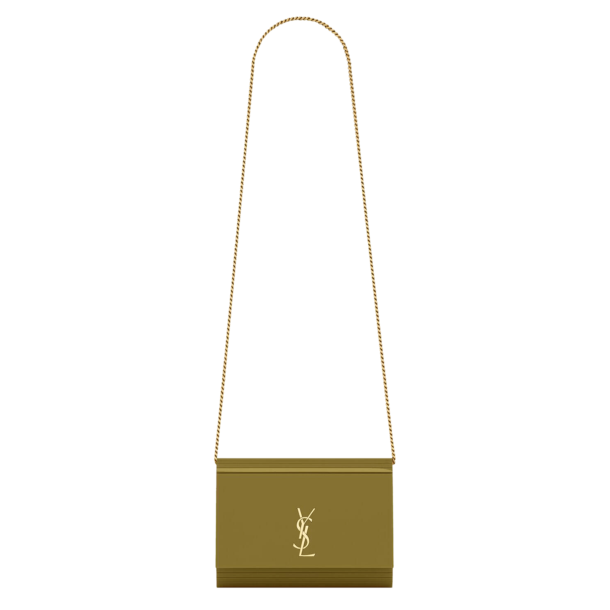 Saint Laurent Vicky Minaudière In Plexiglas 'Verde'