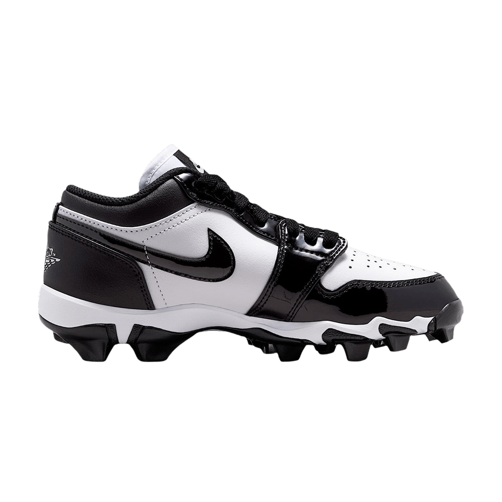Air Jordan 1 Low GS Cleats 'White Black'