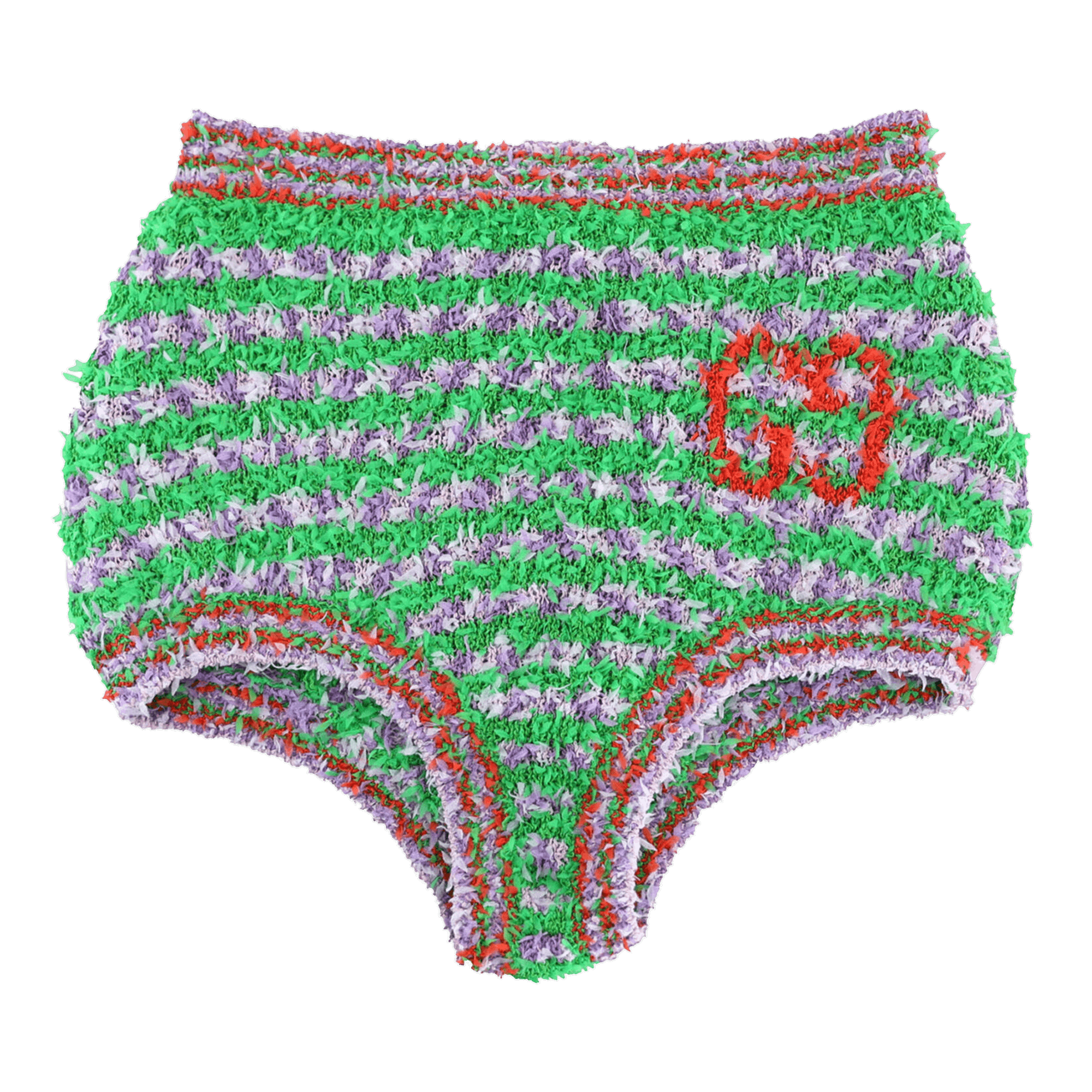 Gucci Fuzzy Striped Briefs 'Green'