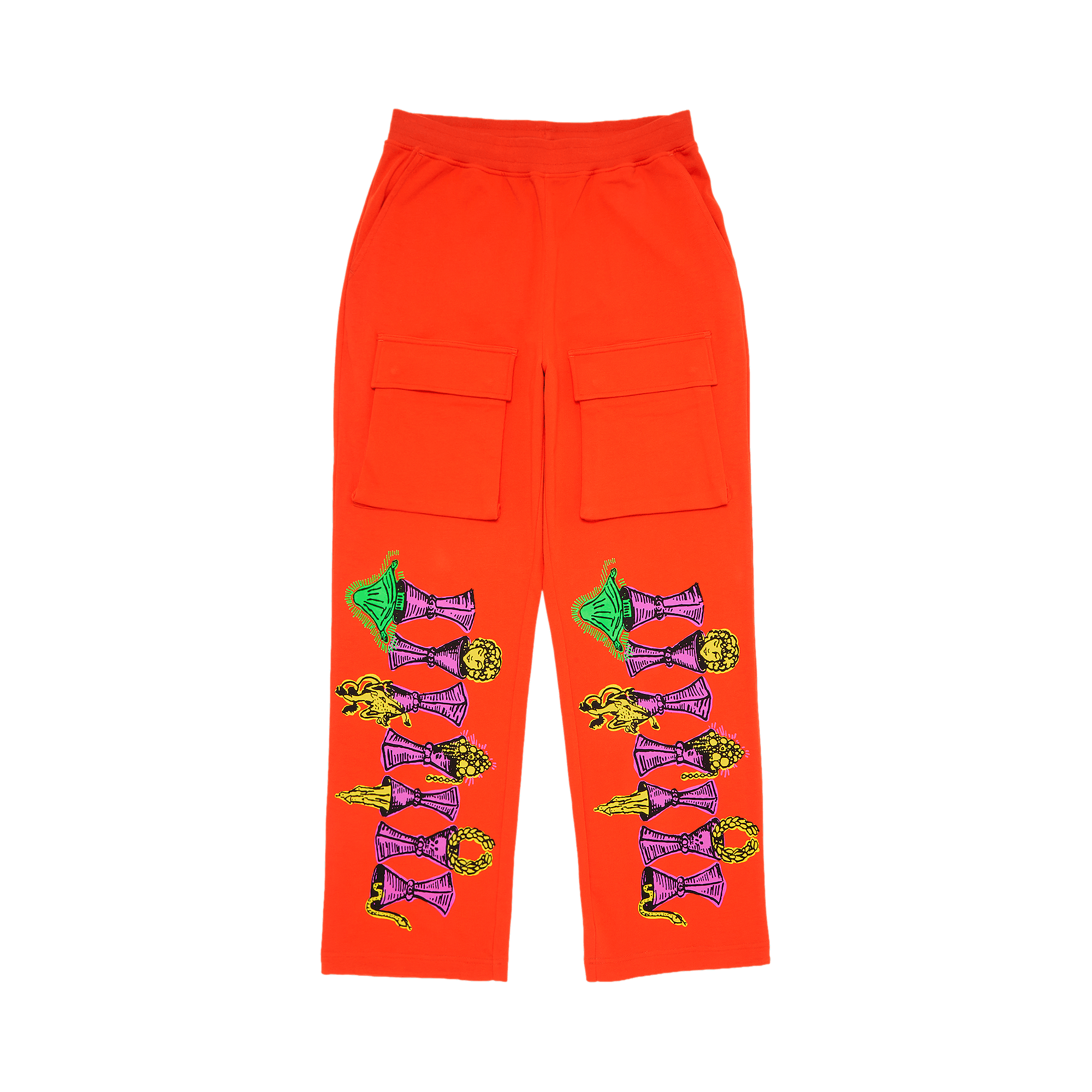 GOAT Seven of Cups Tarot Cargo Sweats Orange