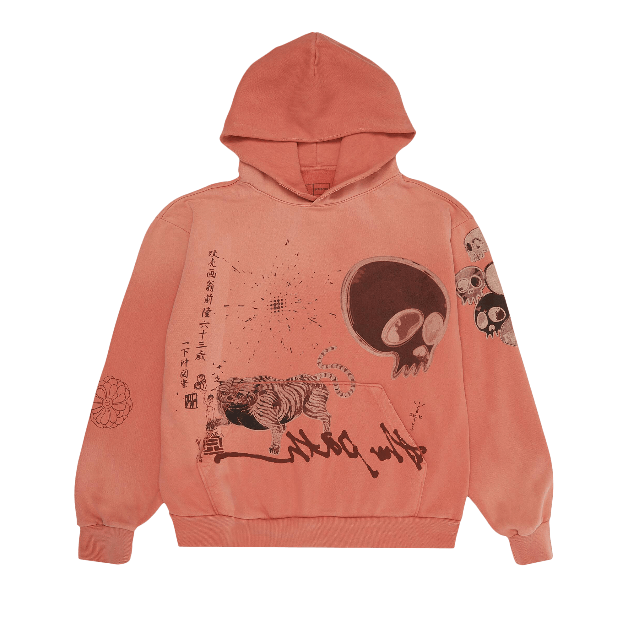 Cactus Jack by Travis Scott x Takashi Murakami The Path Hoodie 'Orange'