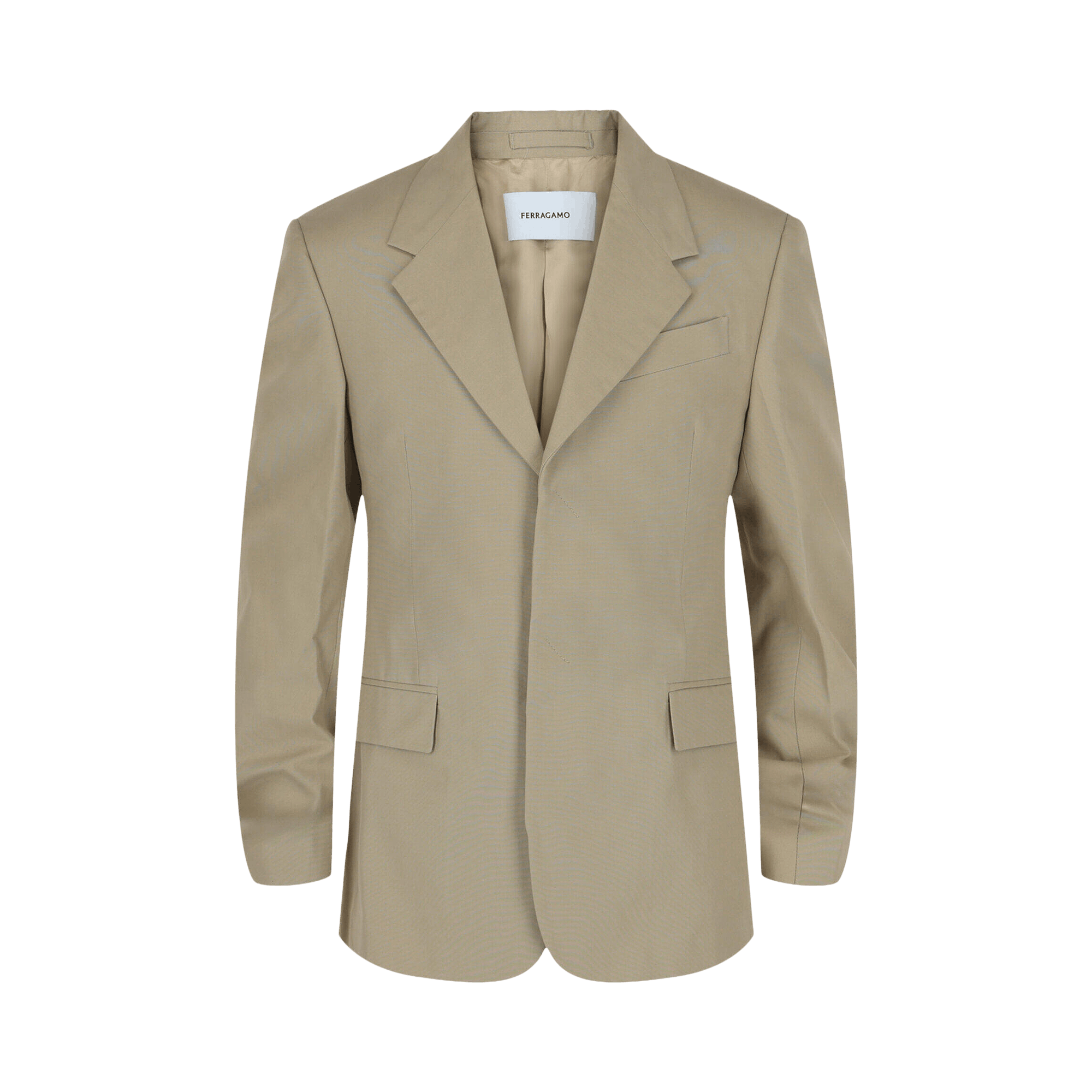 Ferragamo Single Breasted Blazer 'Beige'