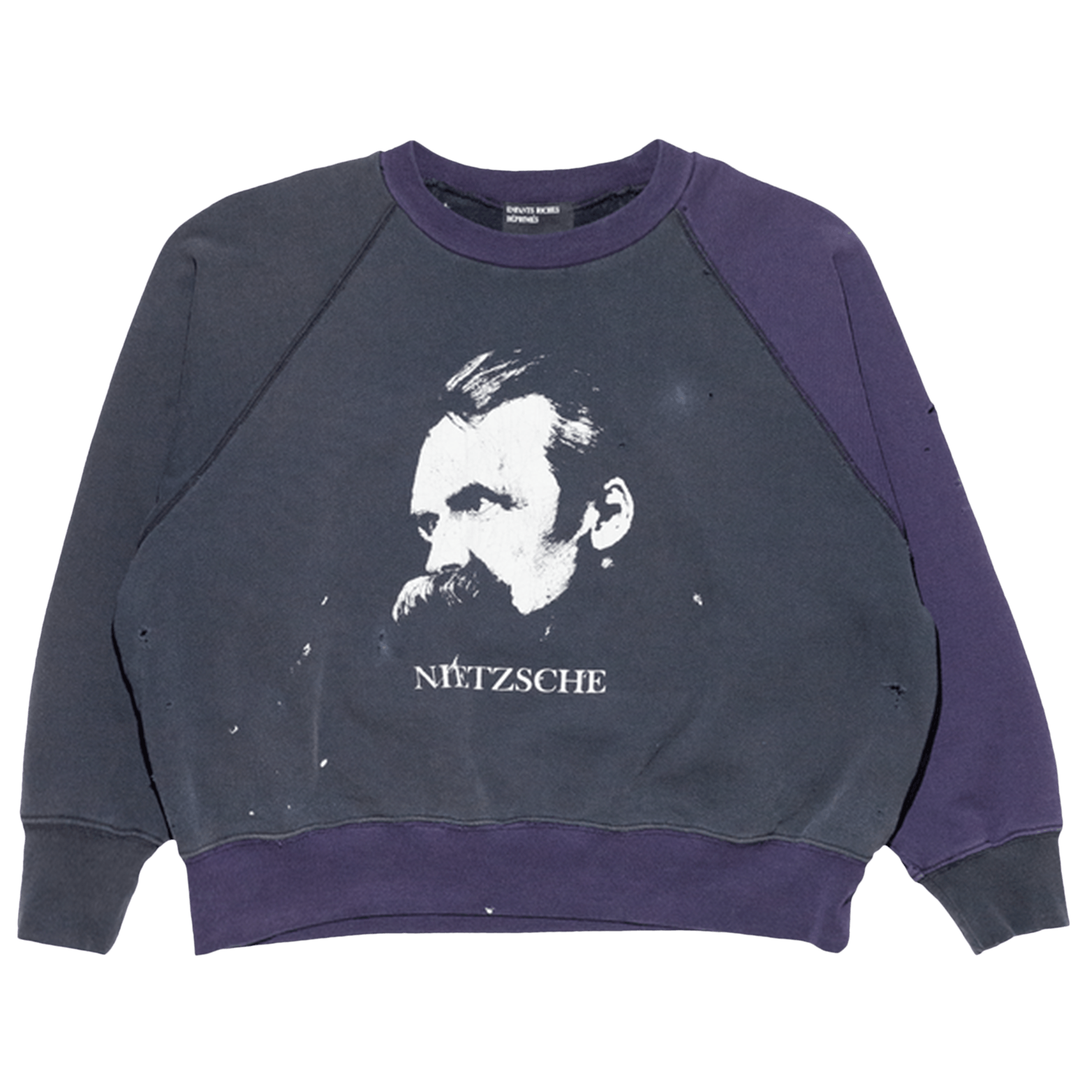 Enfants Riches Déprimés Nietzsche Raglan Sweatshirt 'Black/Purple'