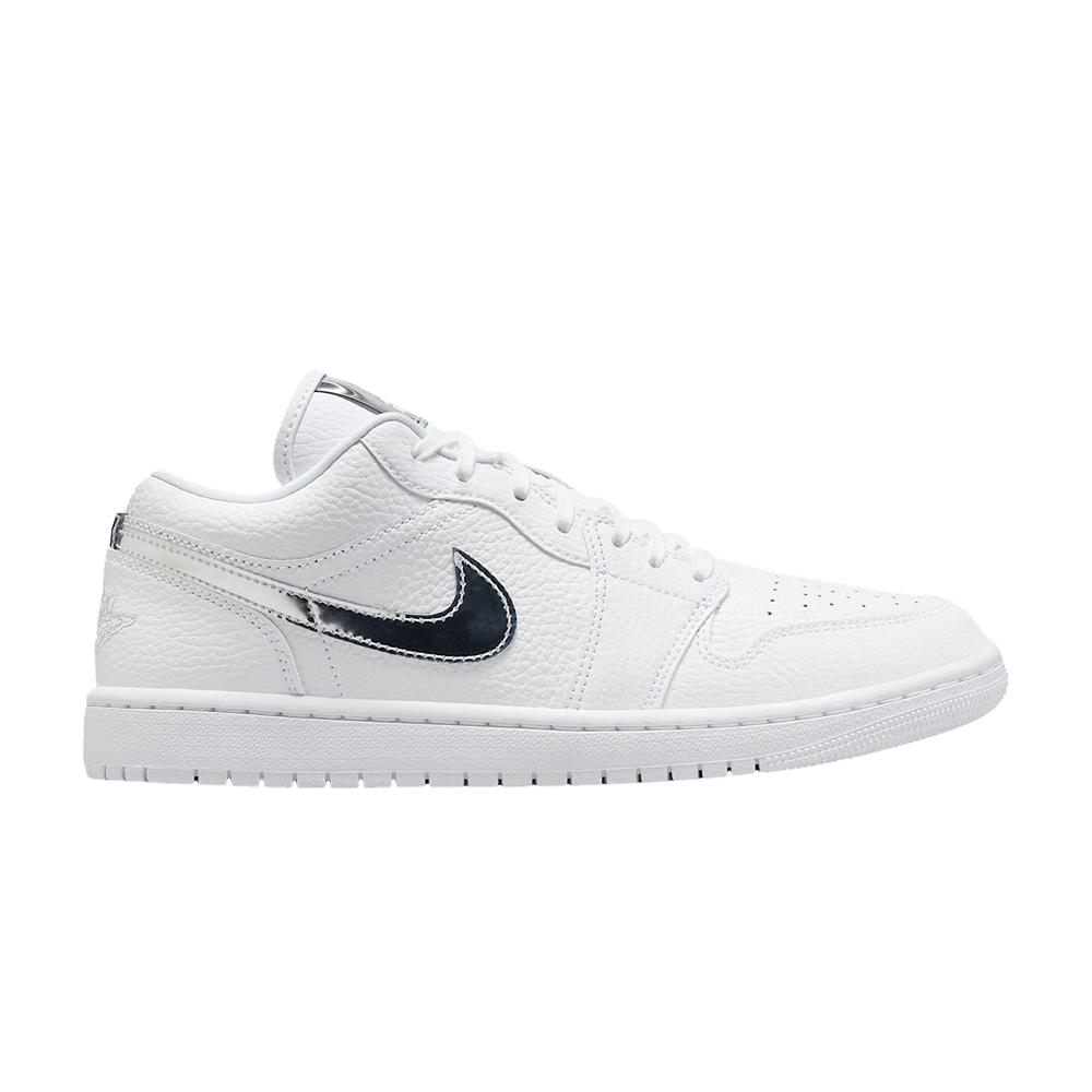Air Jordan Wmns 1 Low SE 'White Metallic Silver'