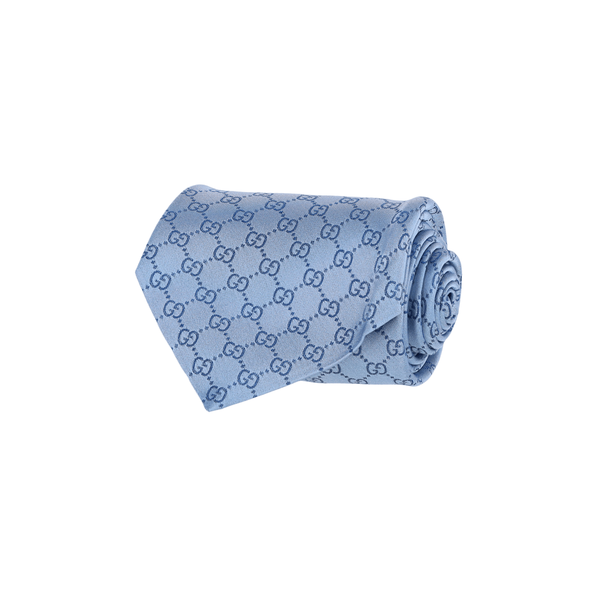 Gucci GG Supreme Silk Tie 'Light Blue'