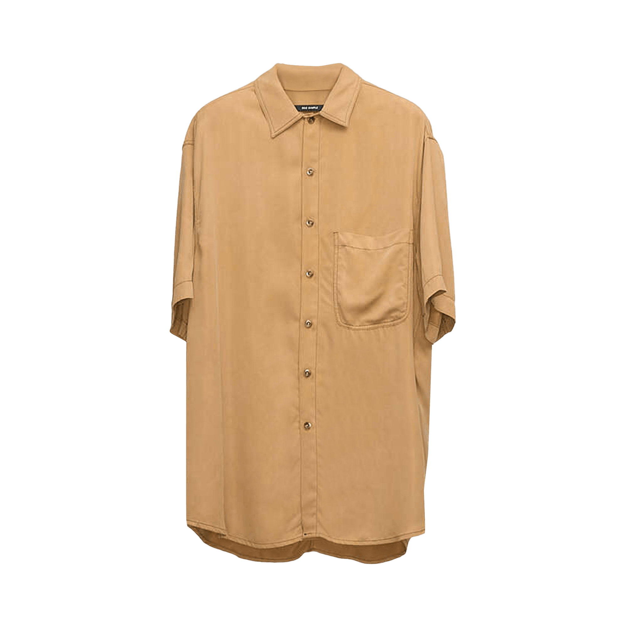 Song for the Mute Short-Sleeve Oversized Shirt 'Camel'