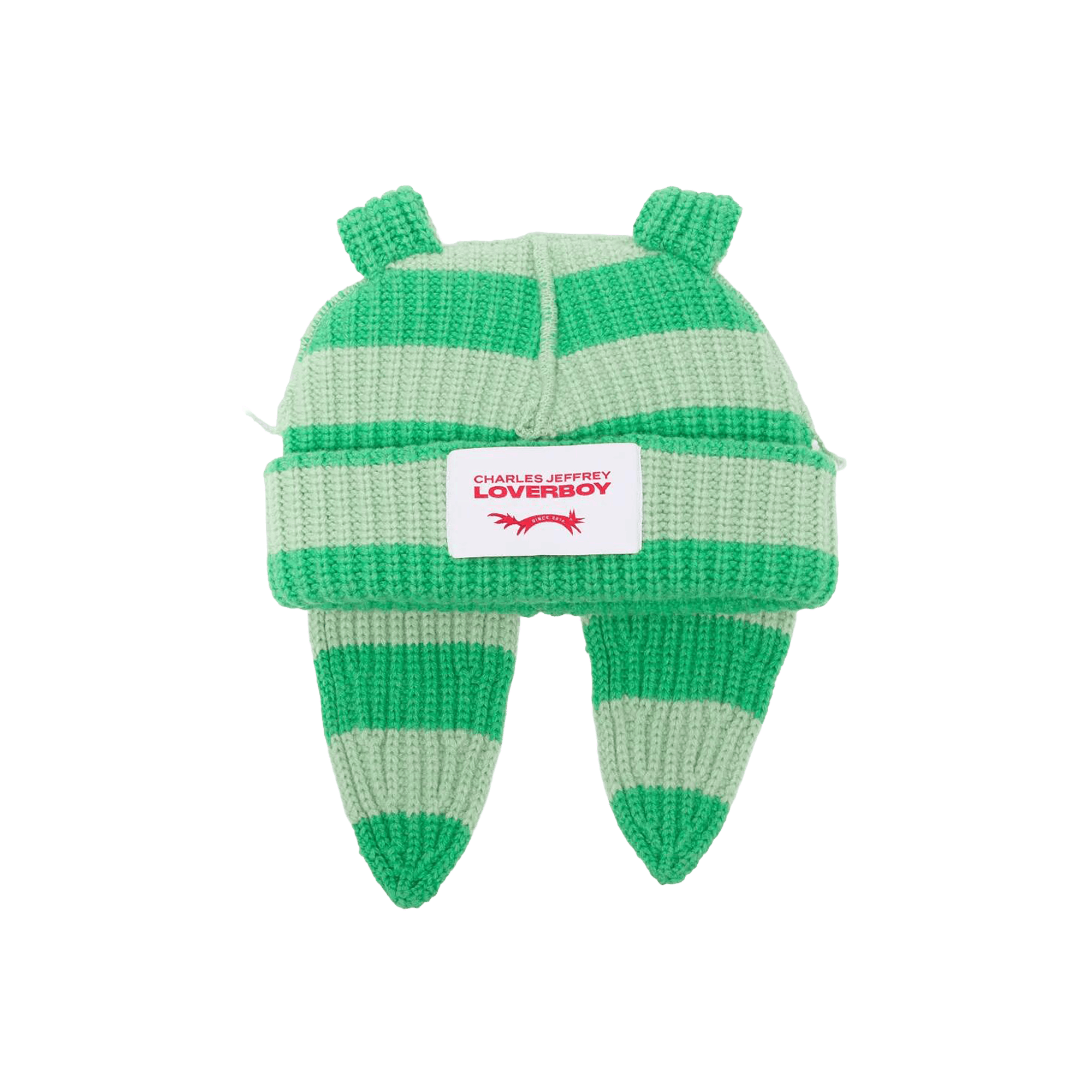 Charles Jeffrey Loverboy Chunky Rabbit Beanie 'Green'