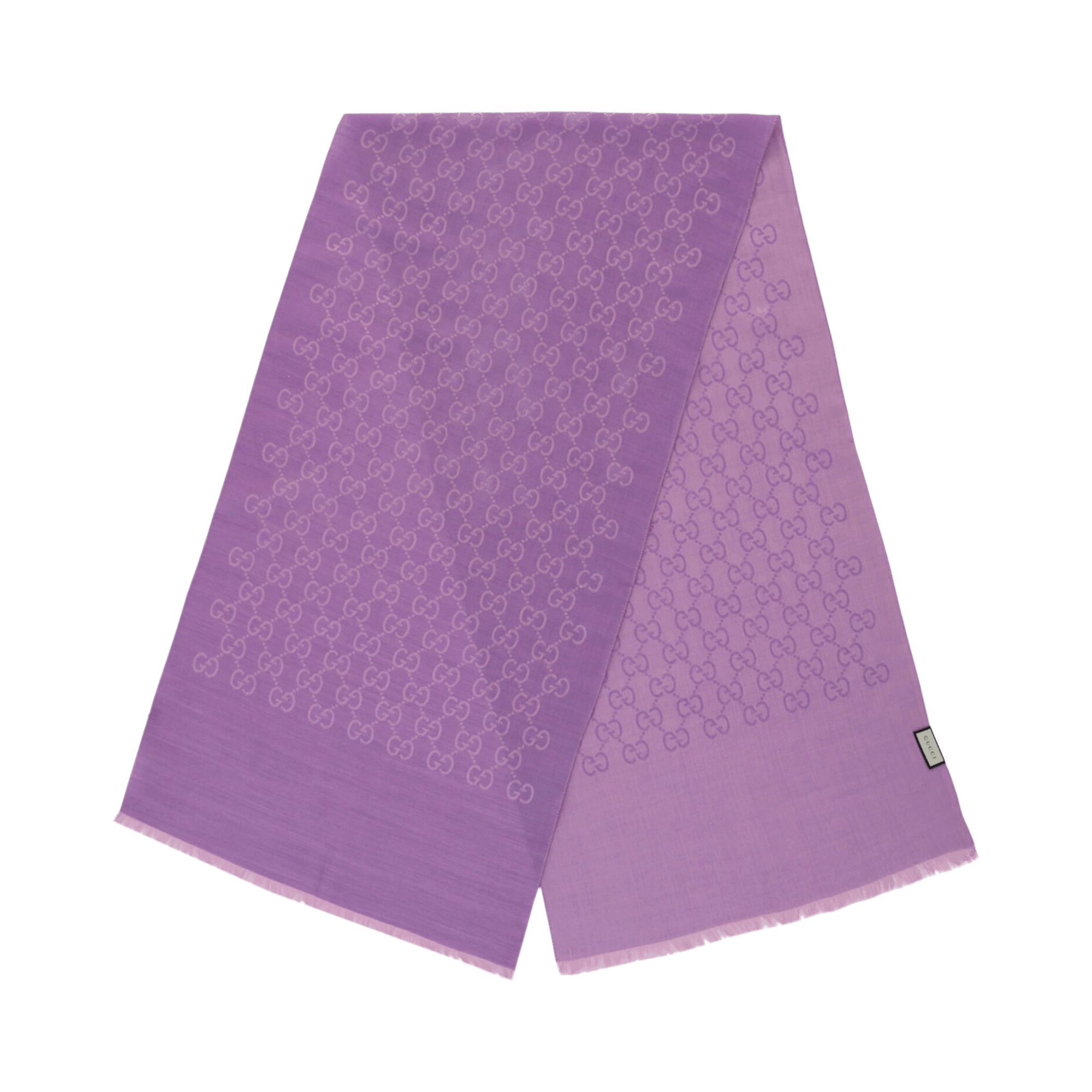 Gucci Logo Monogram Scarf 'Lilac/Pink'