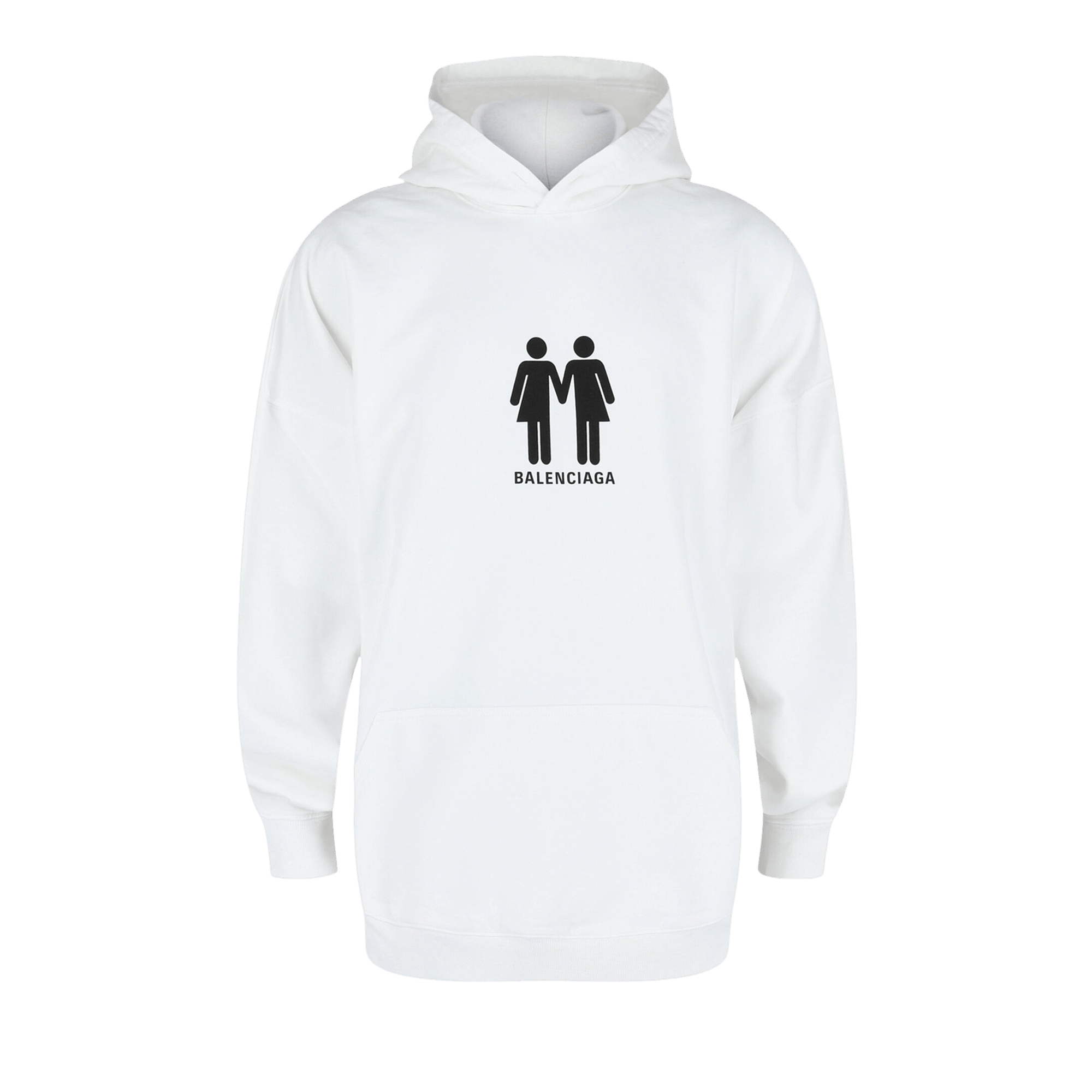Balenciaga 2022 Pride Graphic Print Hoodie 'White/Black'
