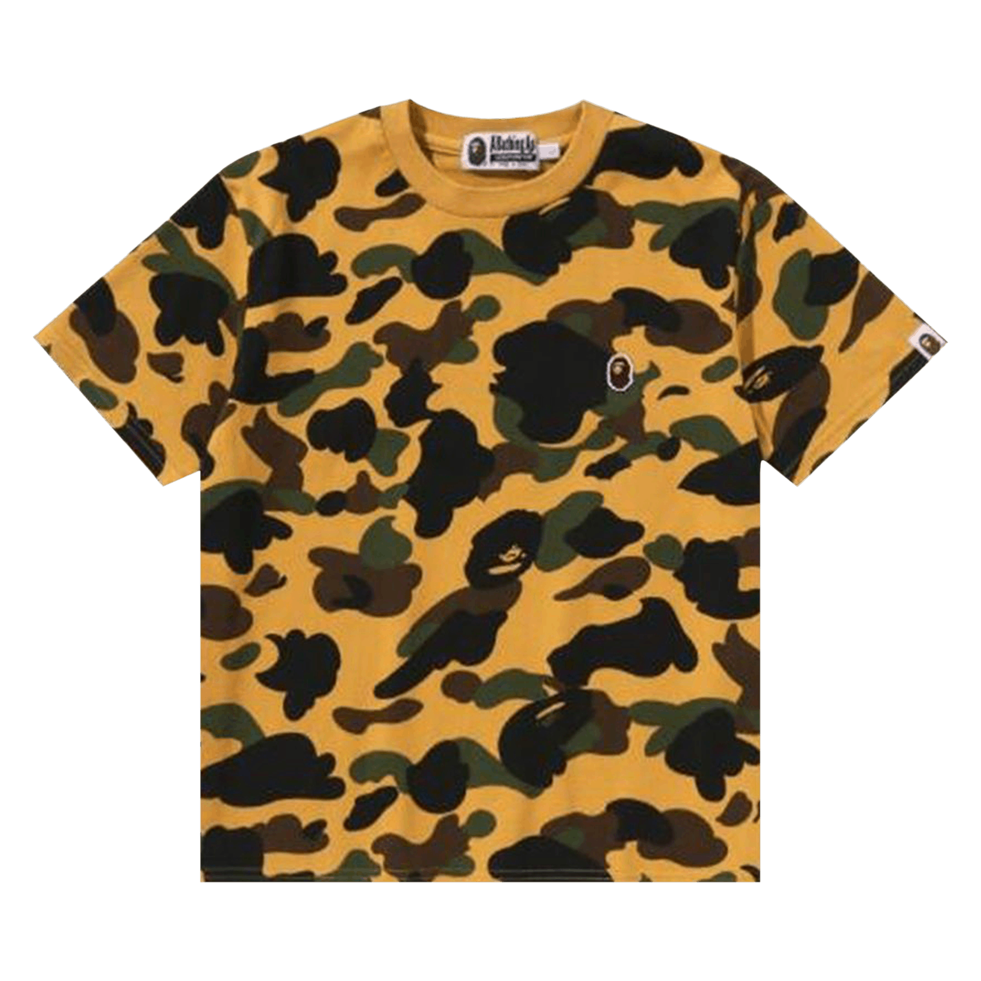 BAPE 1st Camo Cropped Tee 'Yellow'