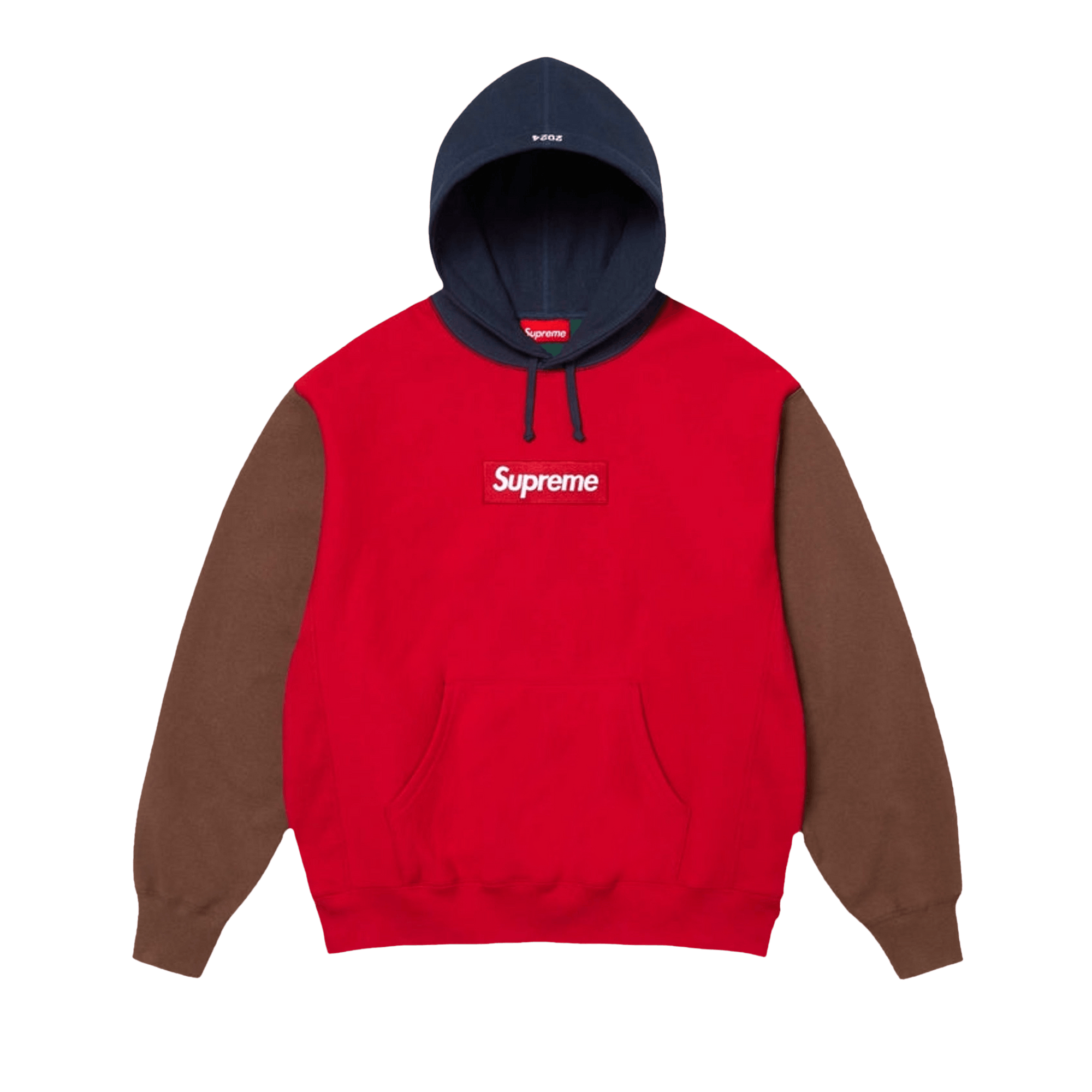 Supreme Box Logo Hooded Sweatshirt 'Red/Multicolor'