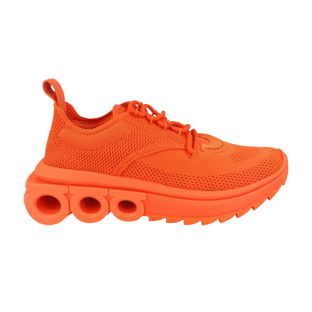 Ferragamo Wmns Nima Knit Low-Top Sneaker 'Orange'