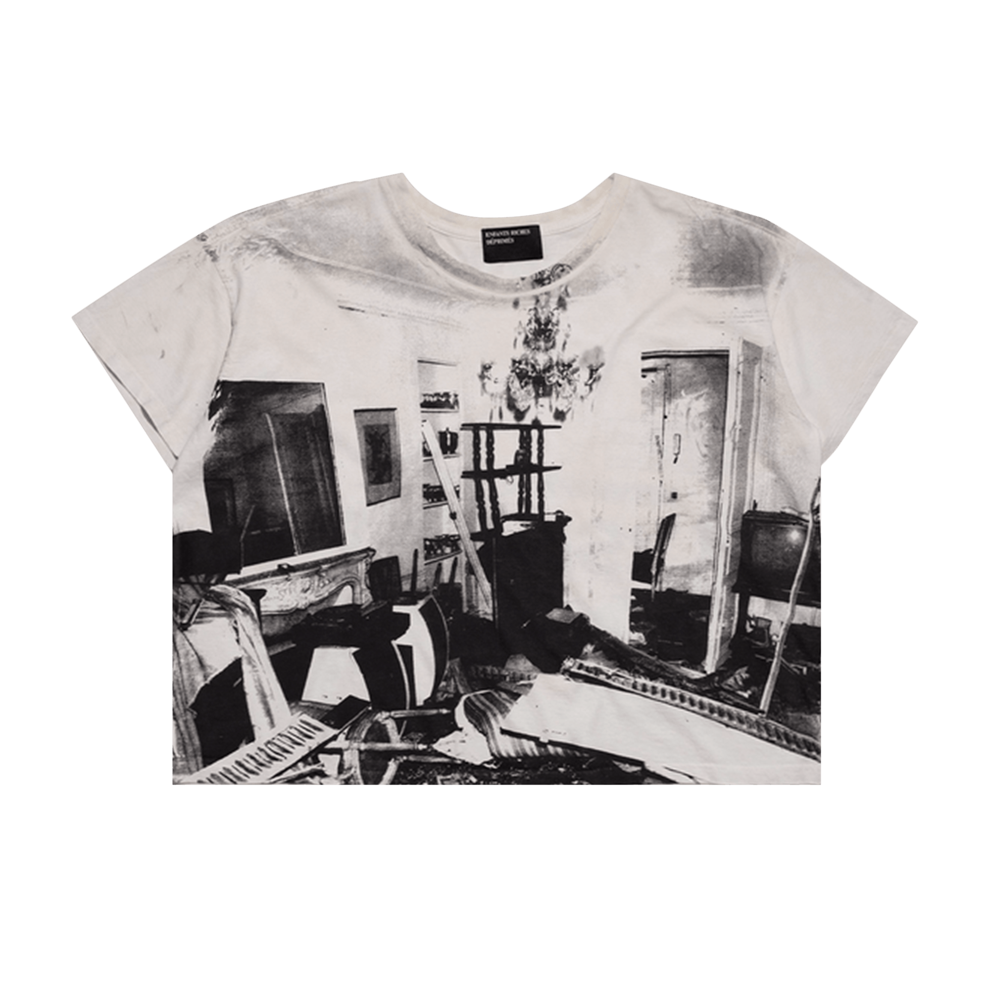 Enfants Riches Déprimés Destroyed Apartment T-Shirt 'Dirty White'